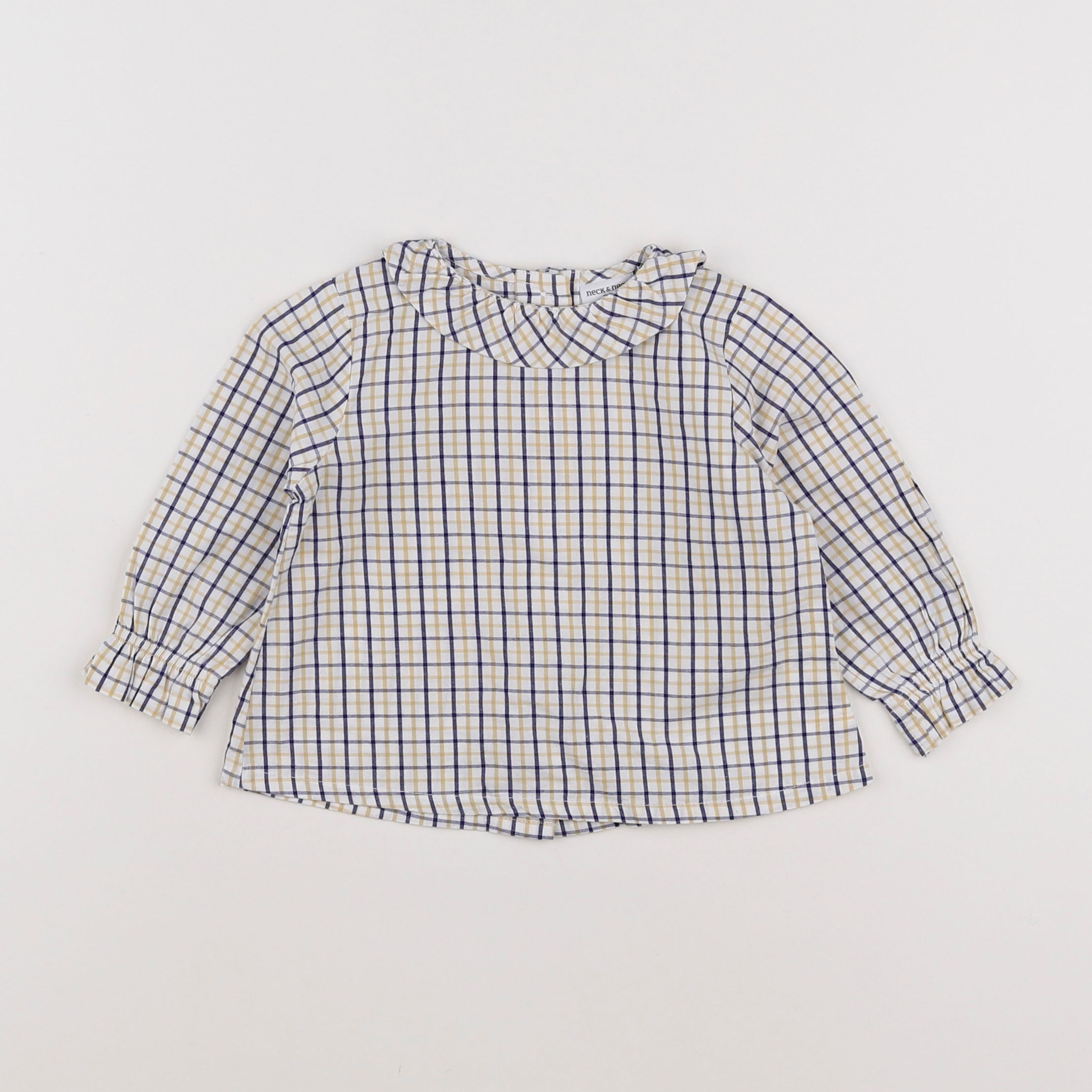 Neck & Neck - blouse blanc, jaune, bleu - 9/12 mois