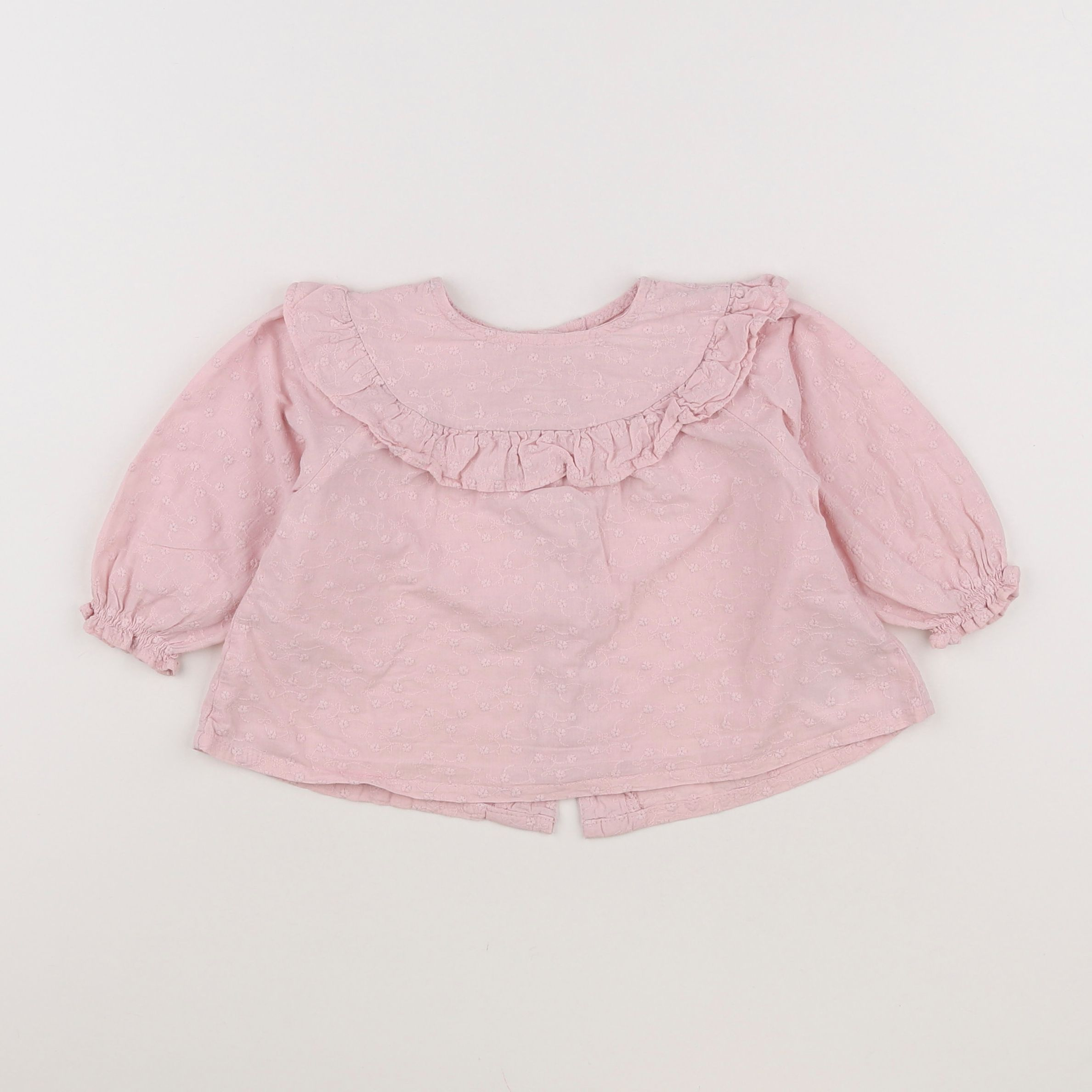 Vertbaudet - blouse rose - 9 mois