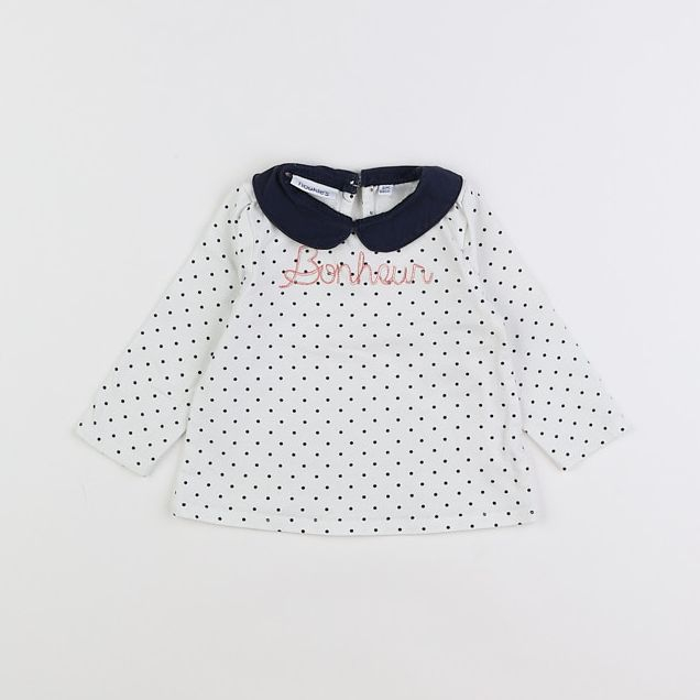 Noukie's - tee-shirt blanc - 1 mois