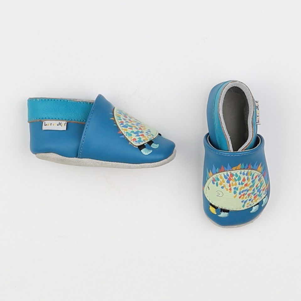 Lait et Miel - chaussons bleu - pointure 17