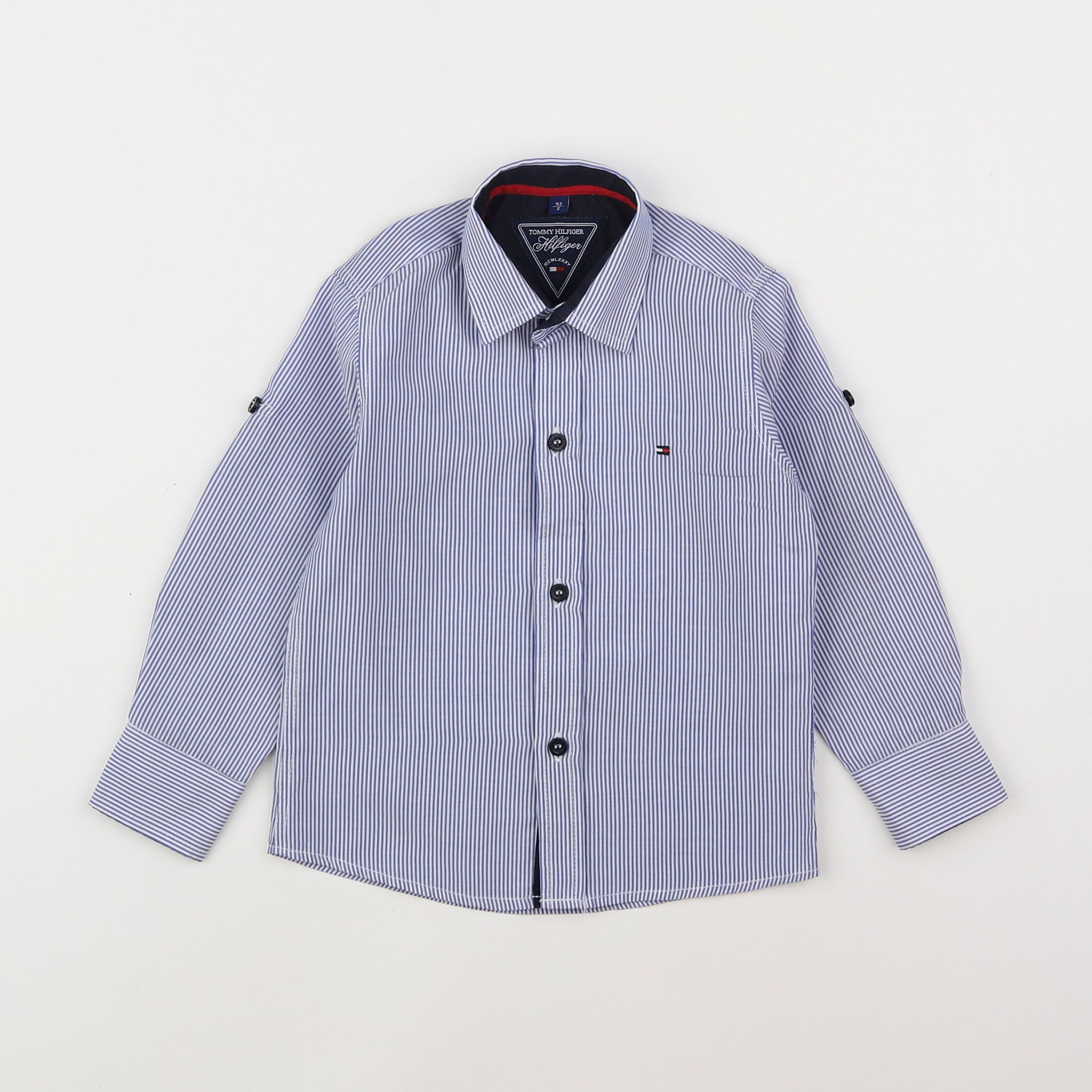 Tommy Hilfiger - chemise blanc, bleu - 2 ans