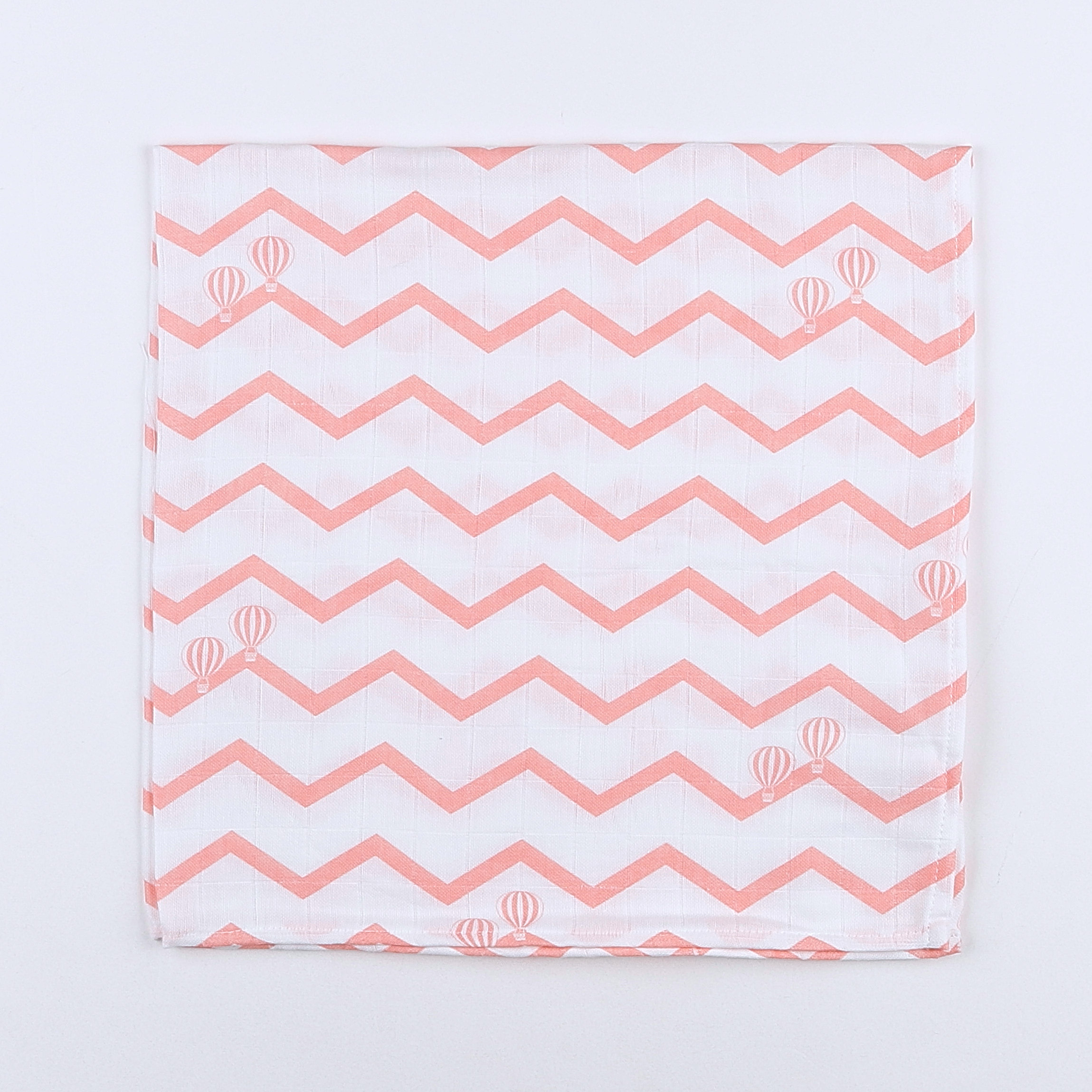 Gloop - lange chevron corail (neuf) - 70x70