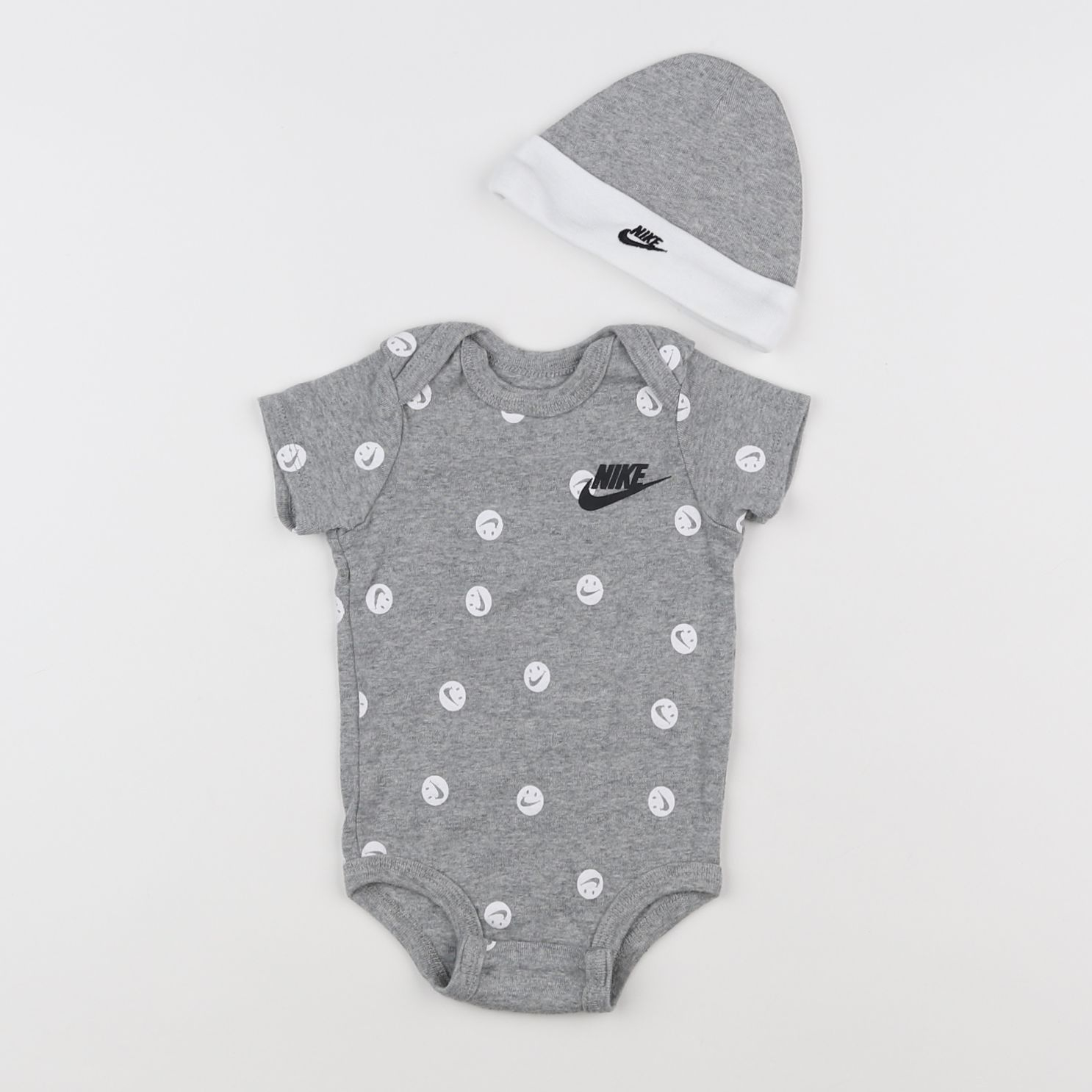 Nike - ensemble gris - 0/6 mois