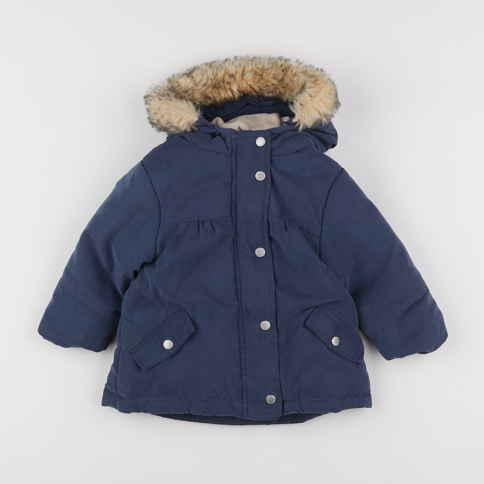 Vertbaudet - parka bleu - 12 mois