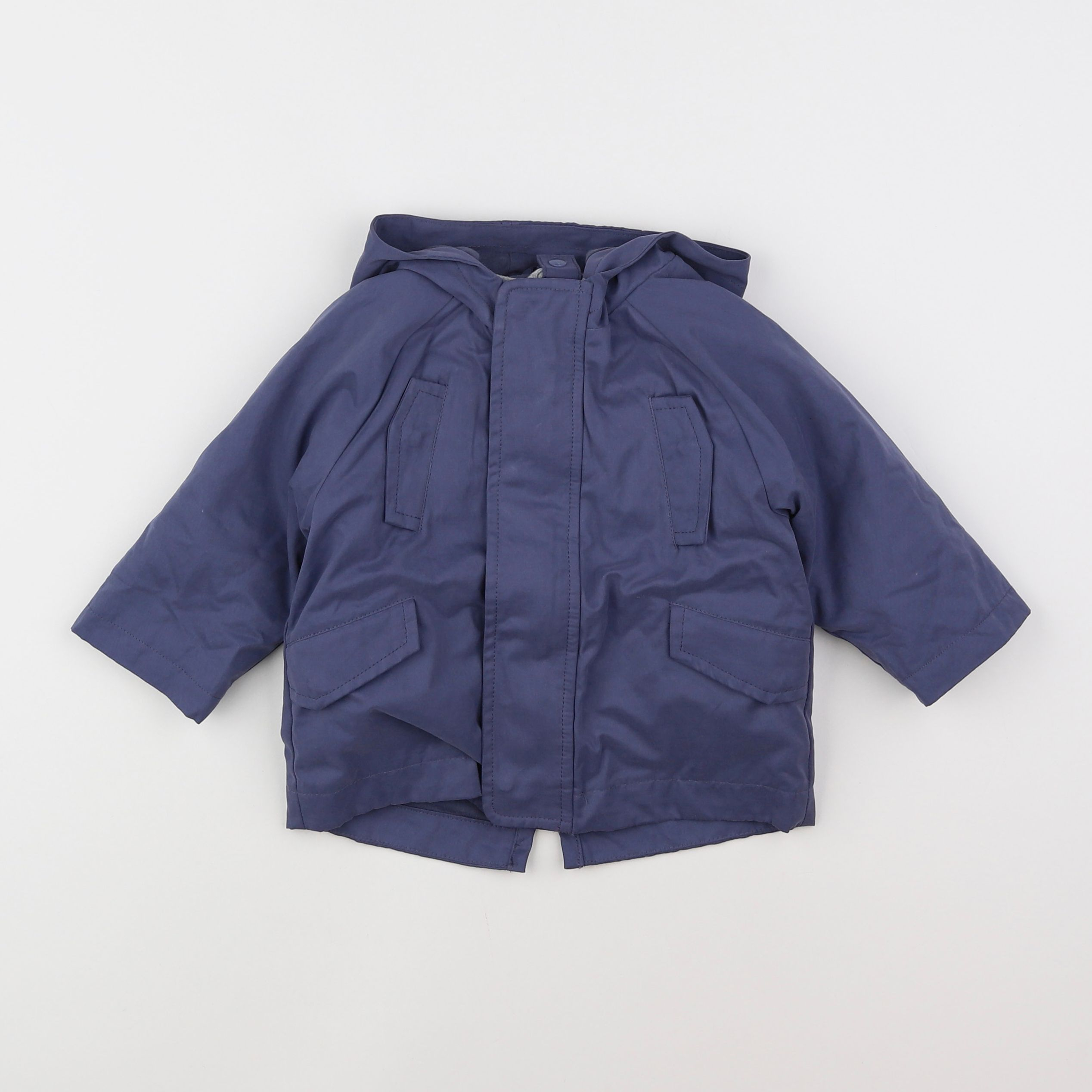 Vertbaudet - parka bleu - 9 mois