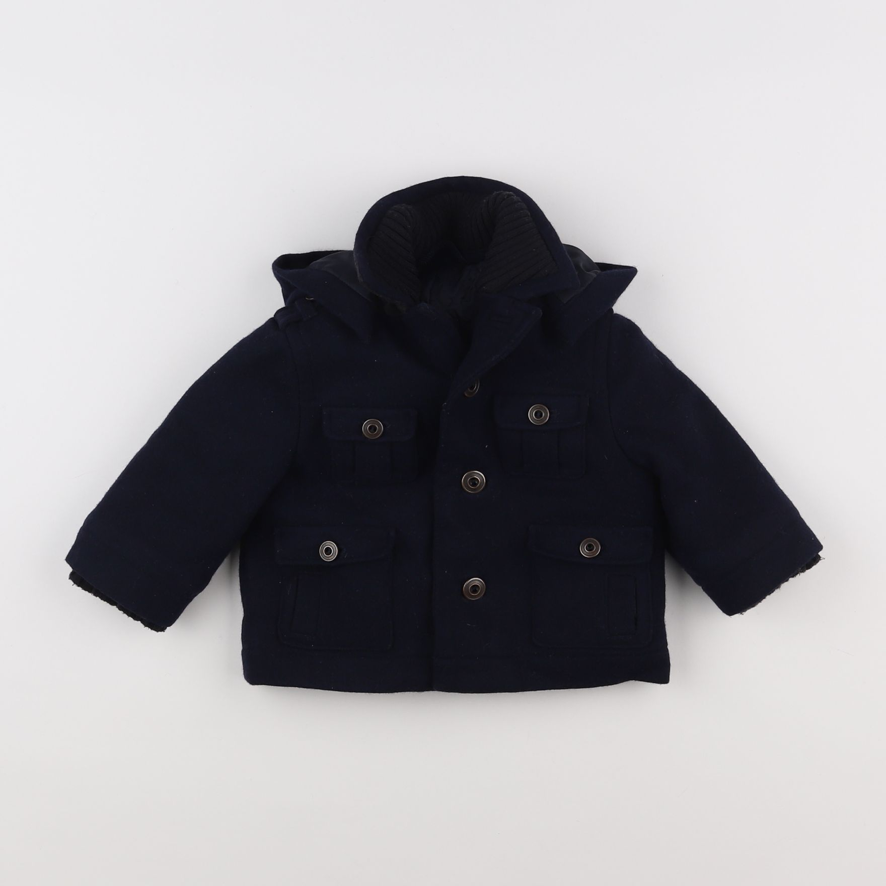 Jacadi - manteau bleu - 12 mois