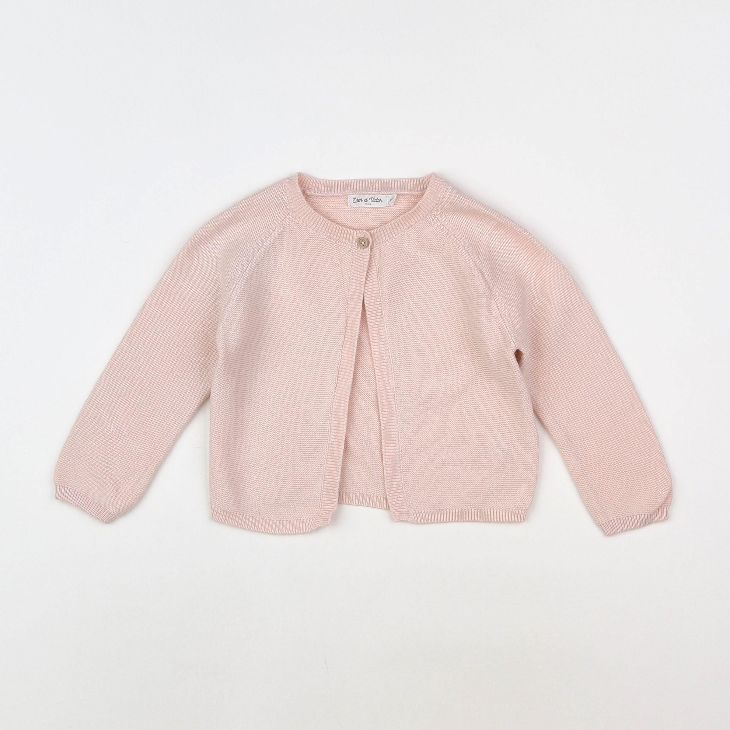 Eden & Victor - gilet rose - 12 mois