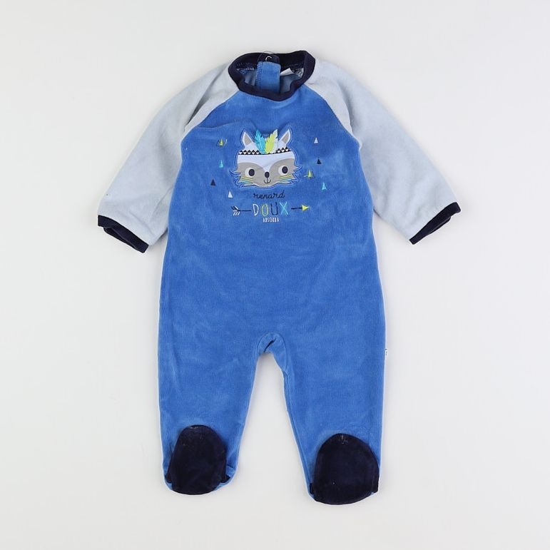 Absorba - pyjama velours bleu - 6 mois