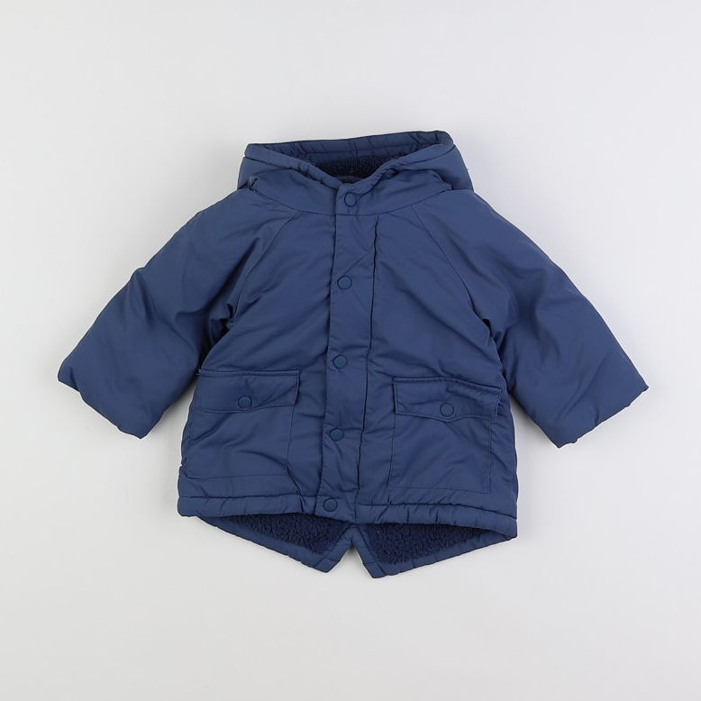 Vertbaudet - parka bleu - 6 mois