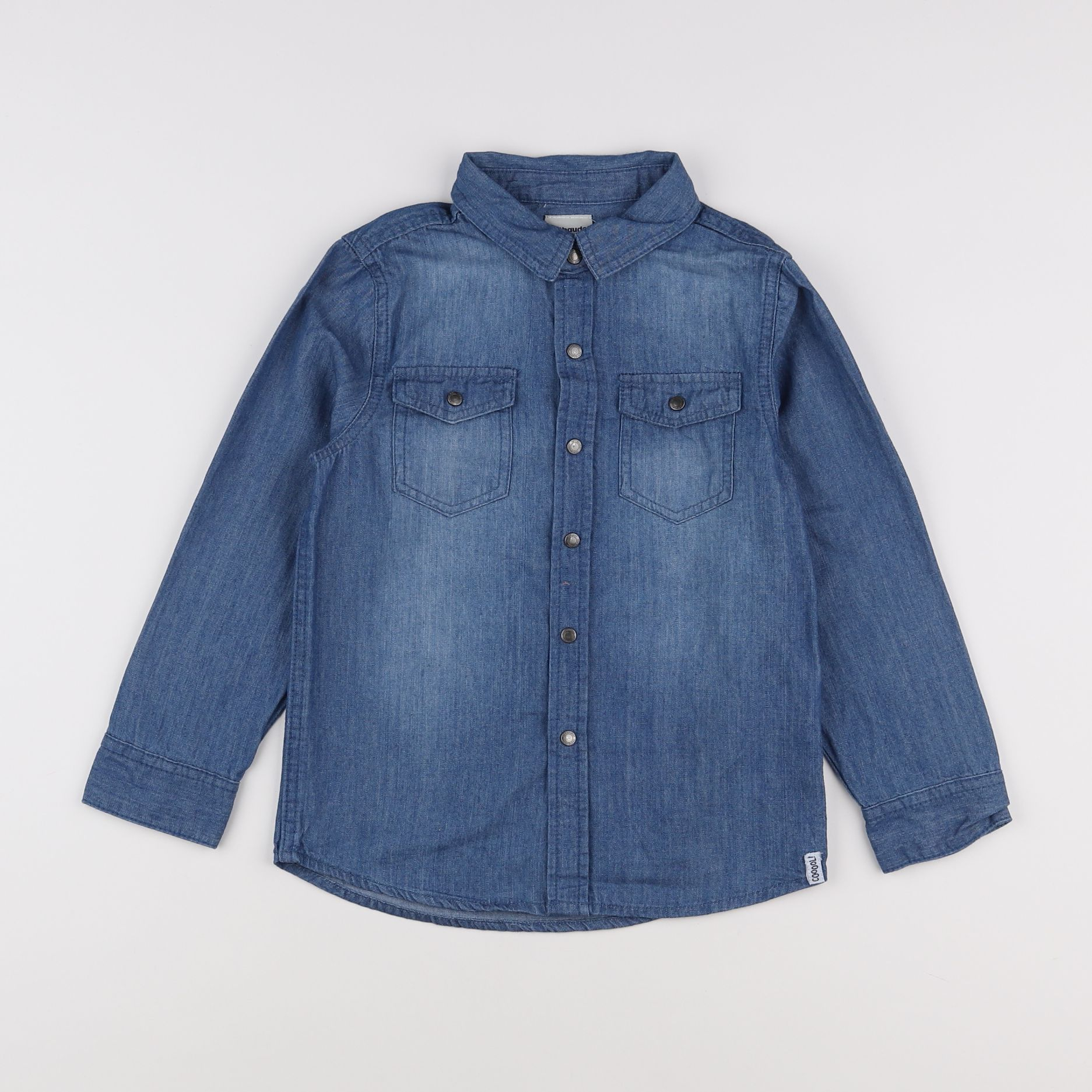 Vertbaudet - chemise bleu - 6 ans