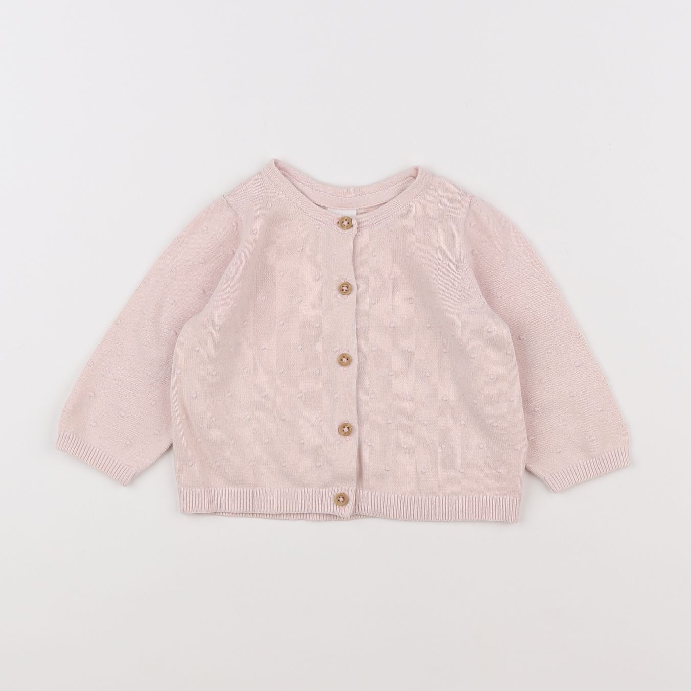 H&M - gilet rose - 6 mois