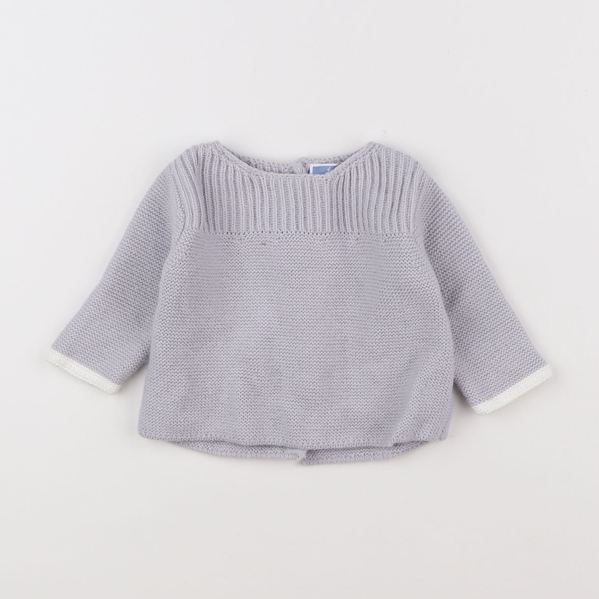 Jacadi - pull violet, gris - 3 mois