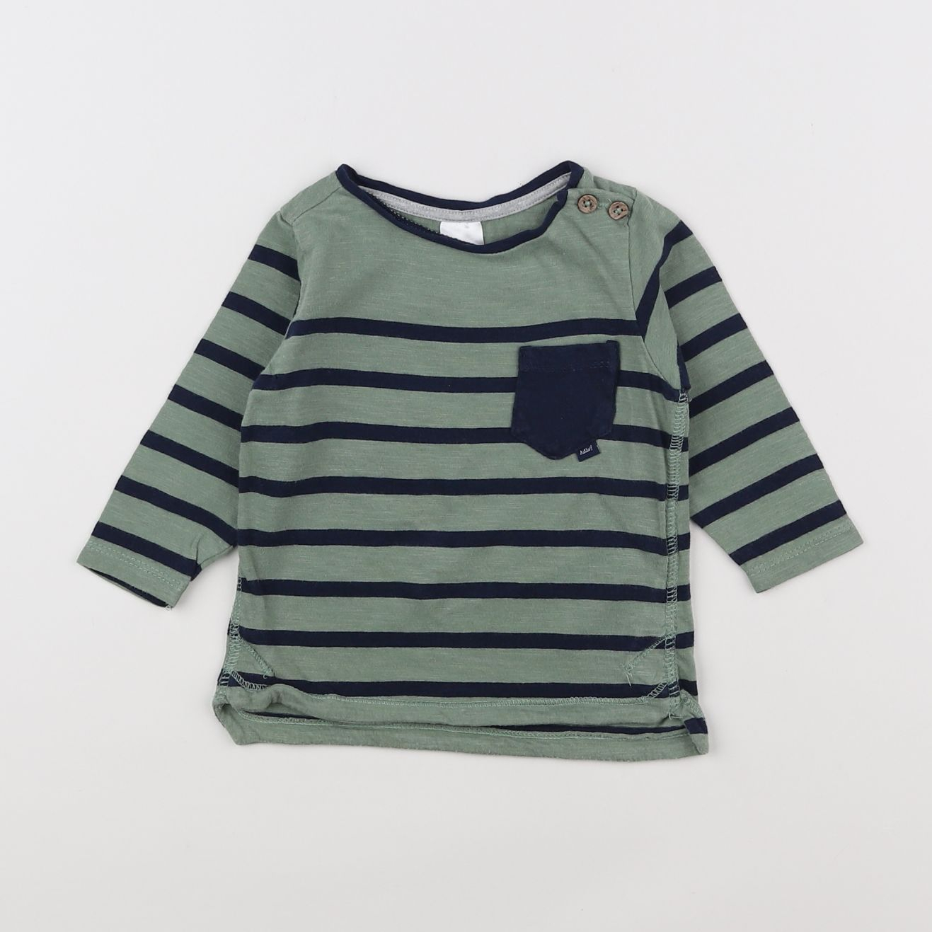 H&M - tee-shirt bleu, vert - 3/6 mois