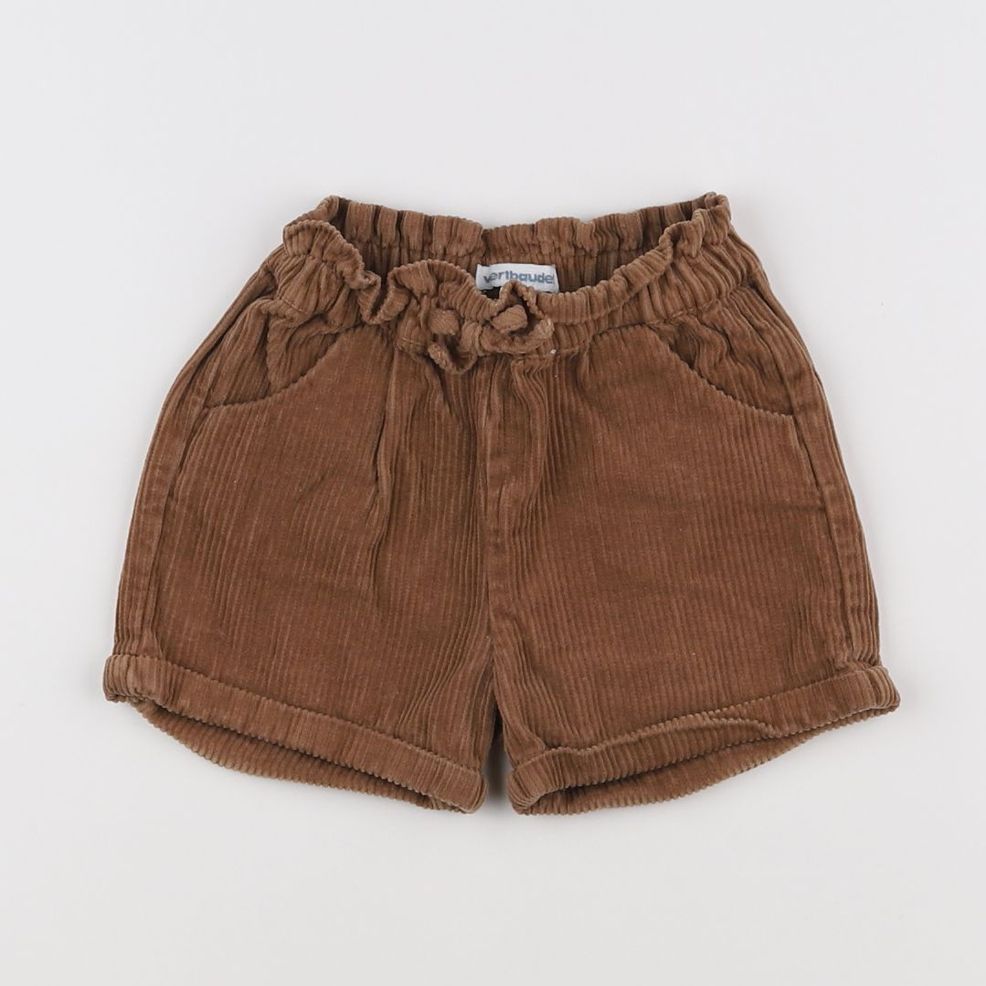 Vertbaudet - short marron - 2 ans