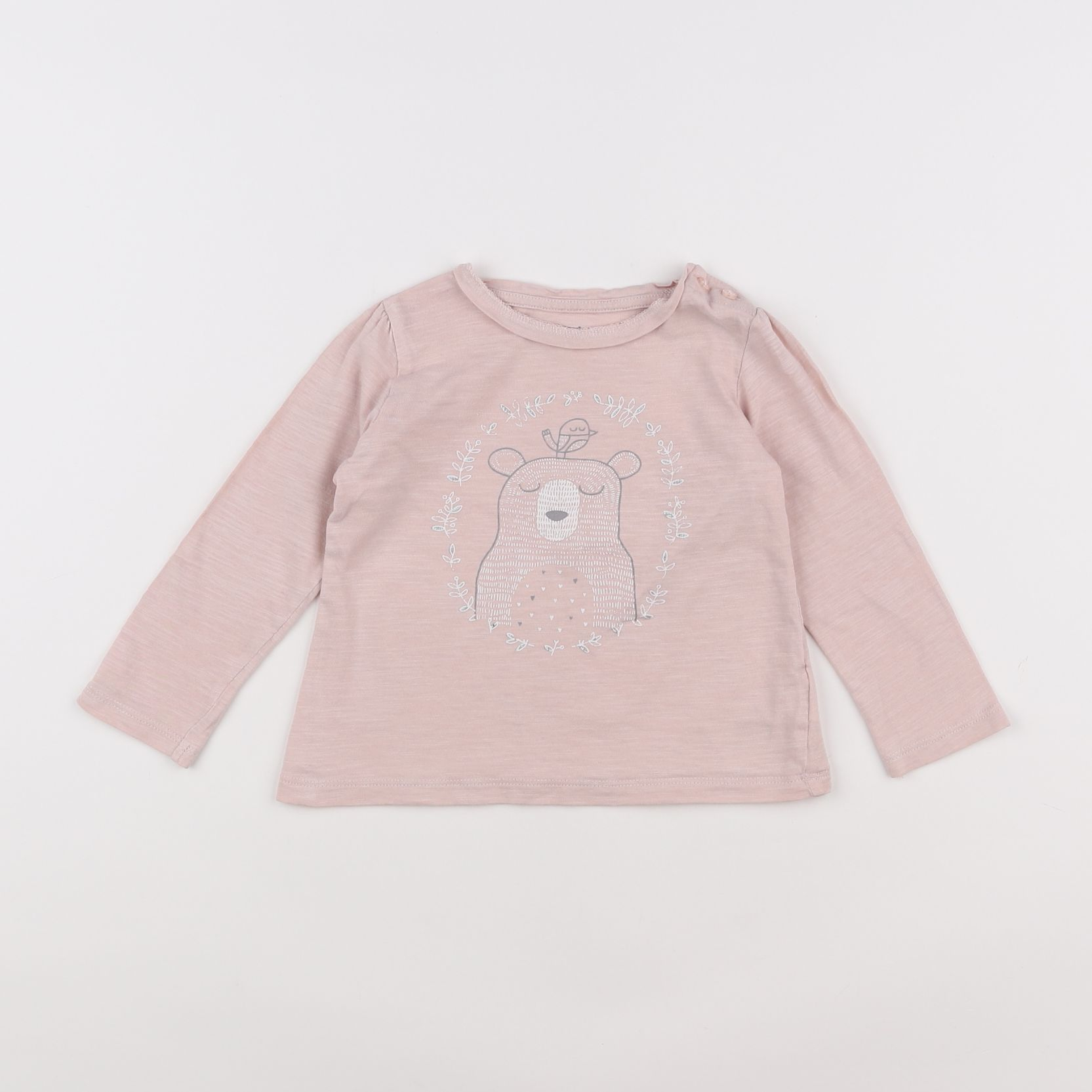 Vertbaudet - tee-shirt rose - 18 mois