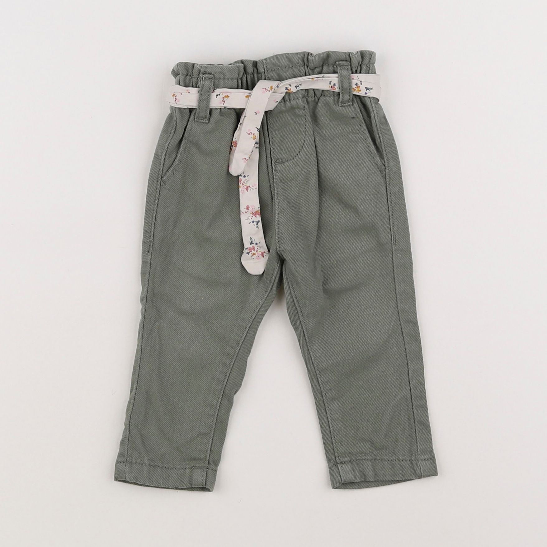 Vertbaudet - pantalon vert - 3 mois