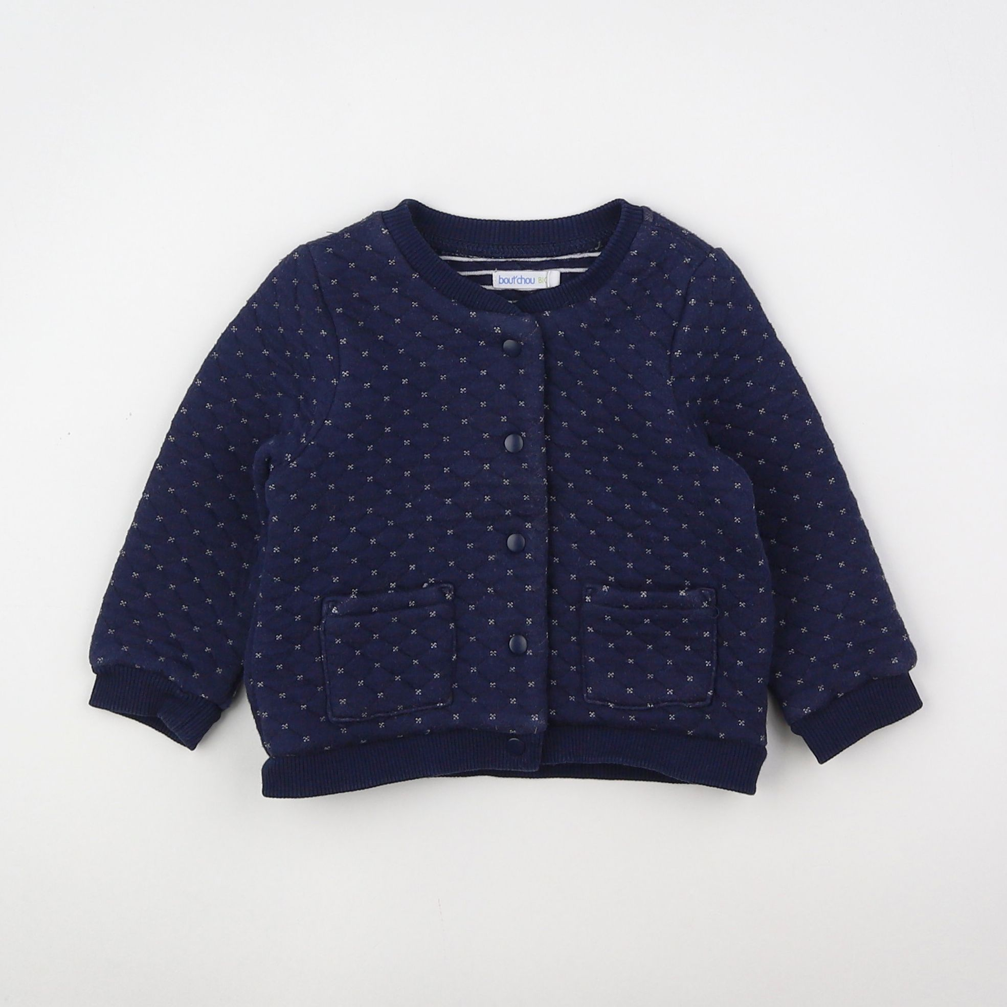 Boutchou - sweat bleu - 9 mois