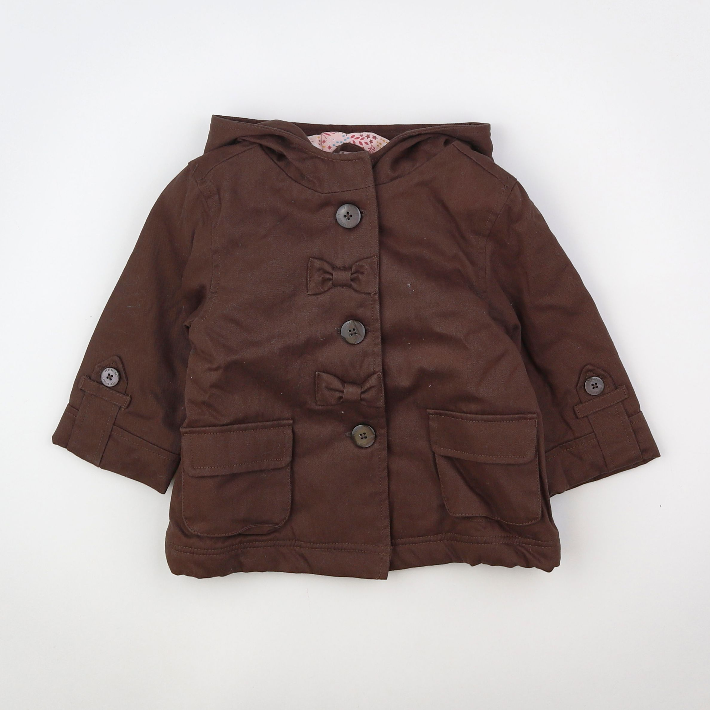 Vertbaudet - veste marron - 18 mois