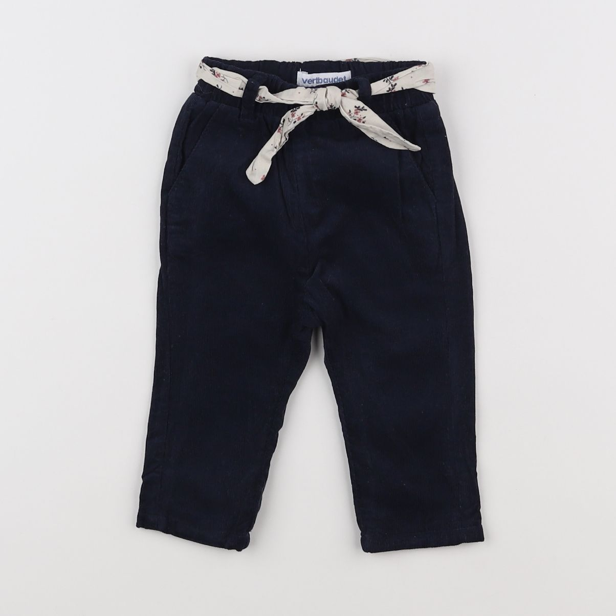 Vertbaudet - pantalon bleu - 3 mois