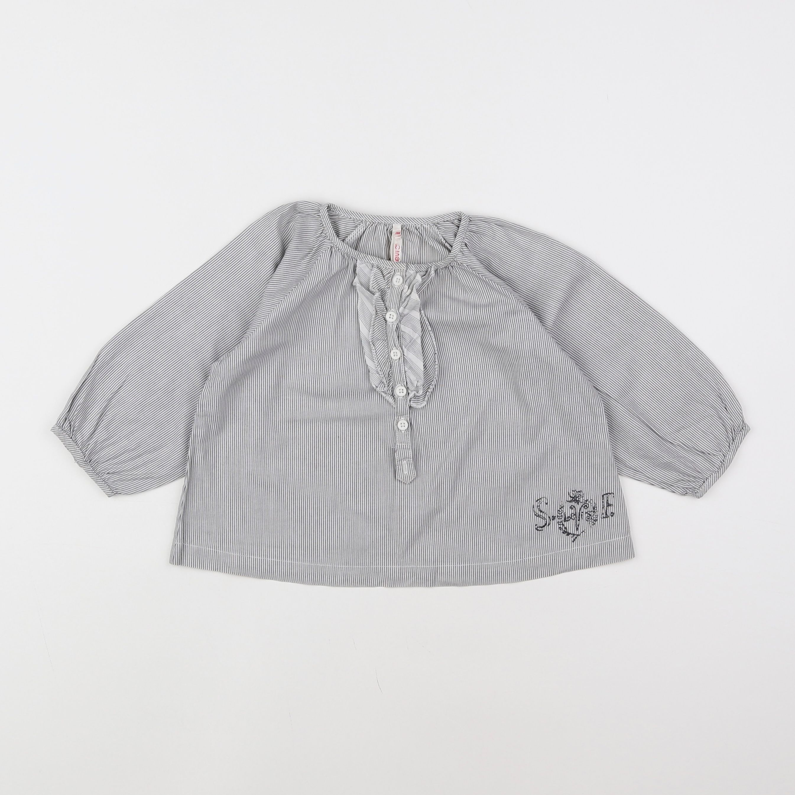 Levi's - blouse blanc, gris - 18 mois