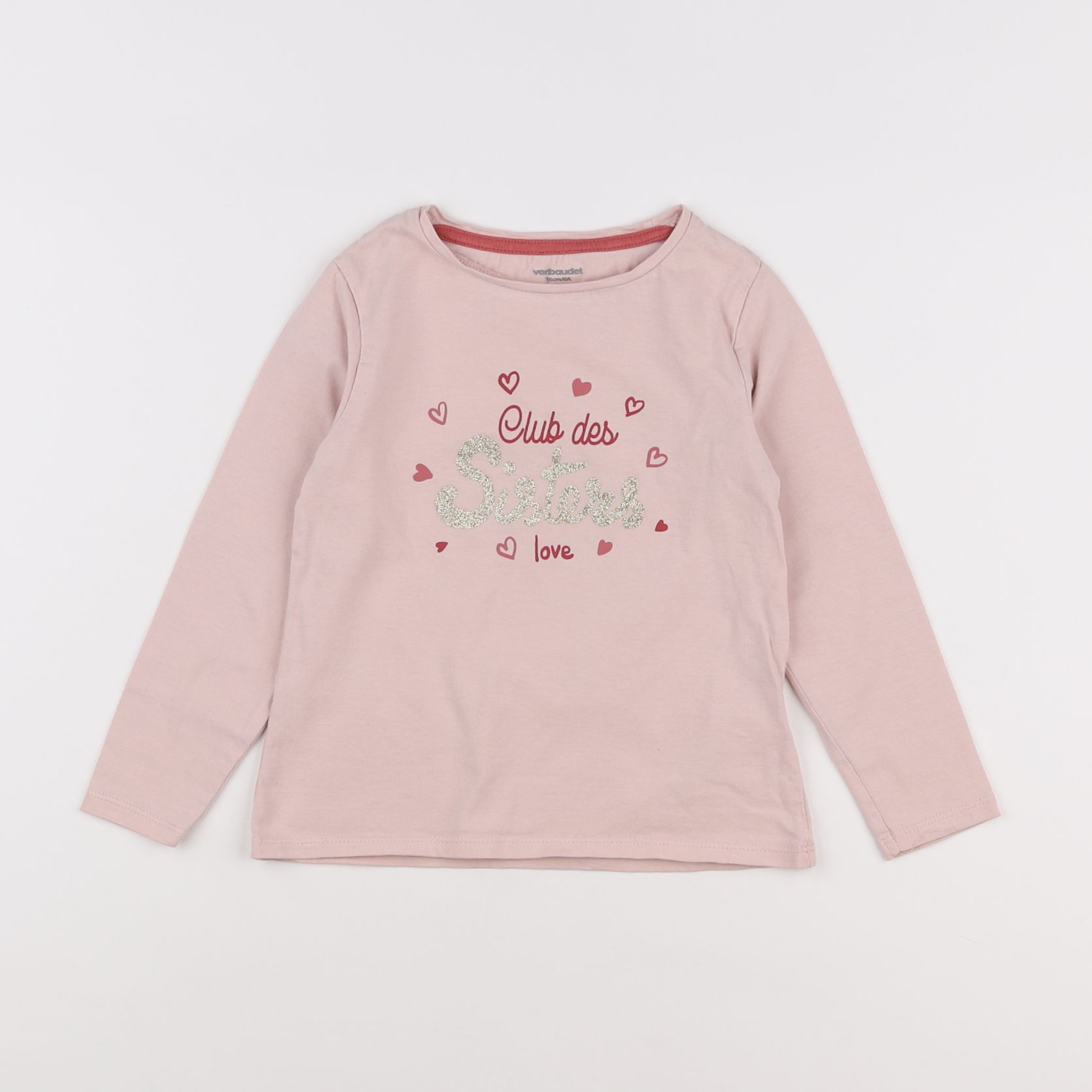 Vertbaudet - tee-shirt rose - 6 ans