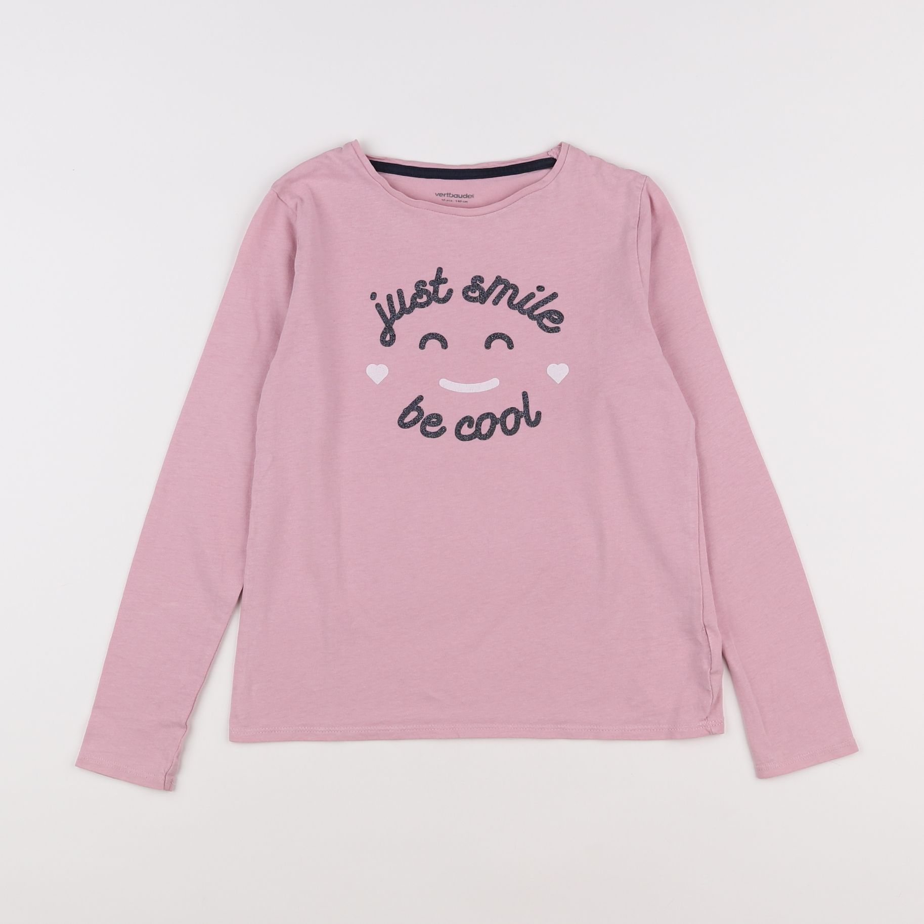 Vertbaudet - tee-shirt rose - 10 ans