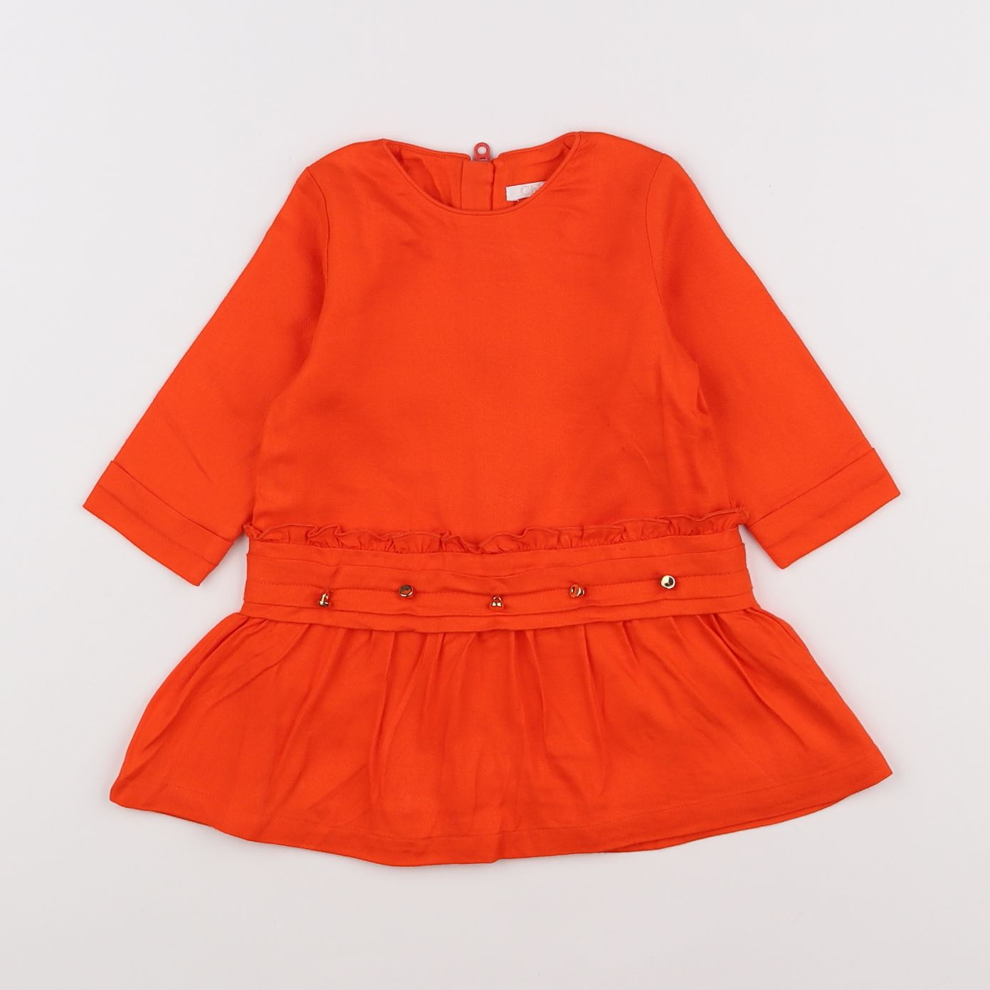 Chloé - robe orange - 6 mois