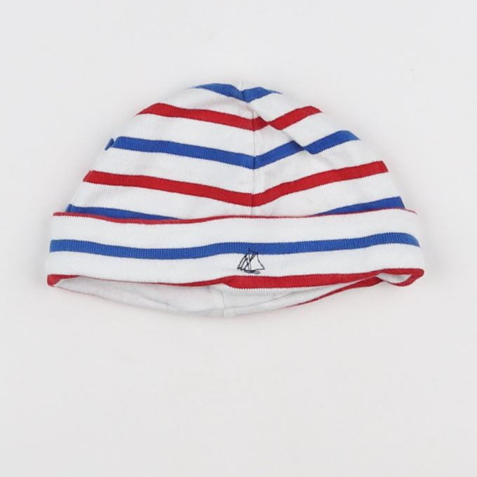 Petit Bateau - bonnet blanc - 12/18 mois