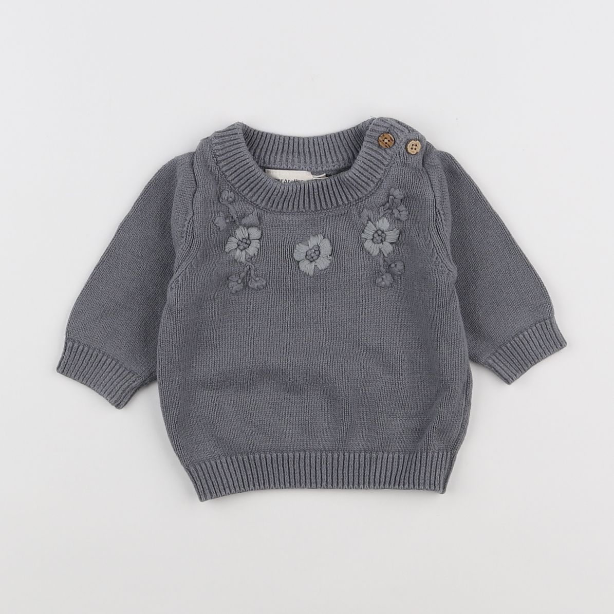 Lil'Atelier - pull gris - 3 mois