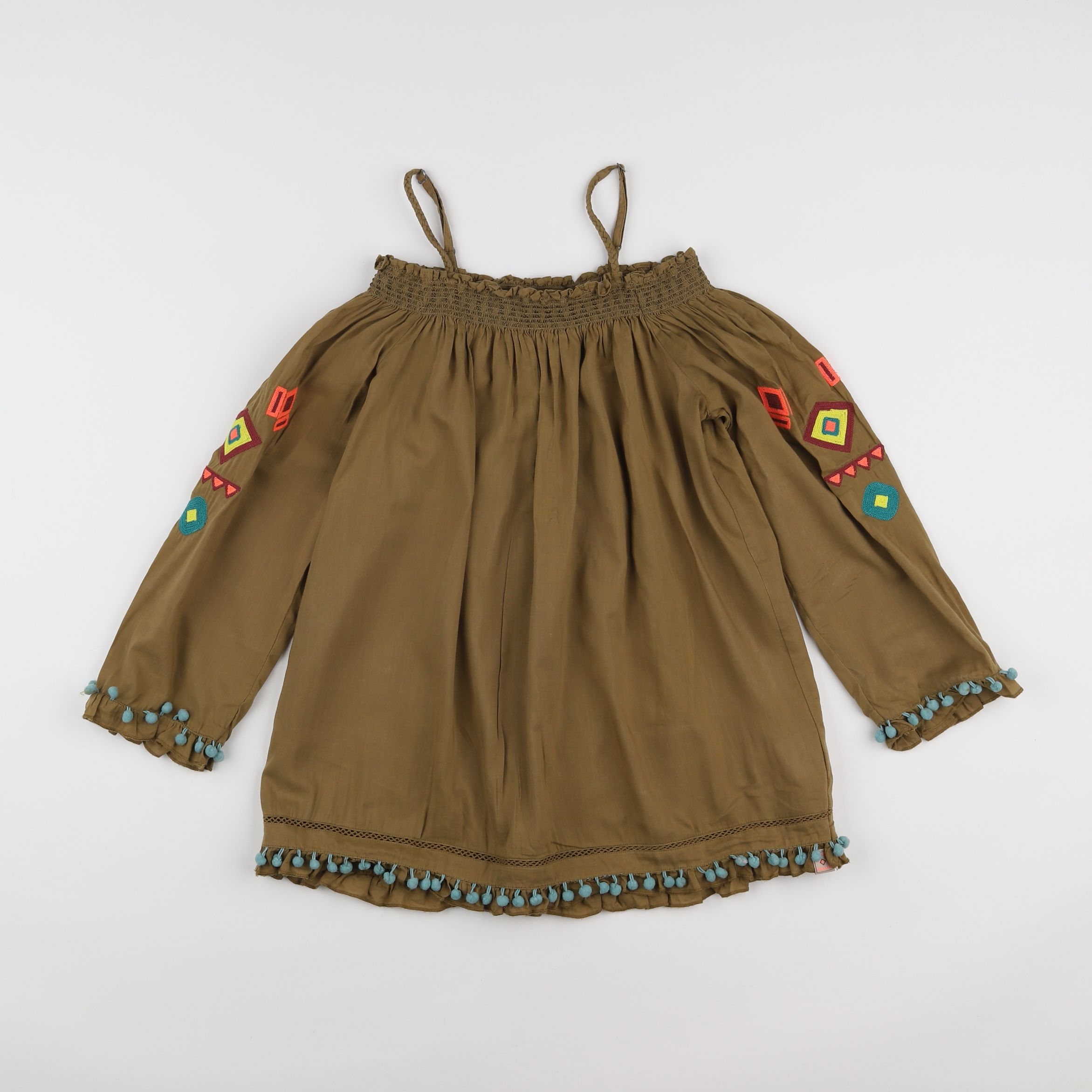 Scotch & Soda - blouse vert, marron - 14 ans