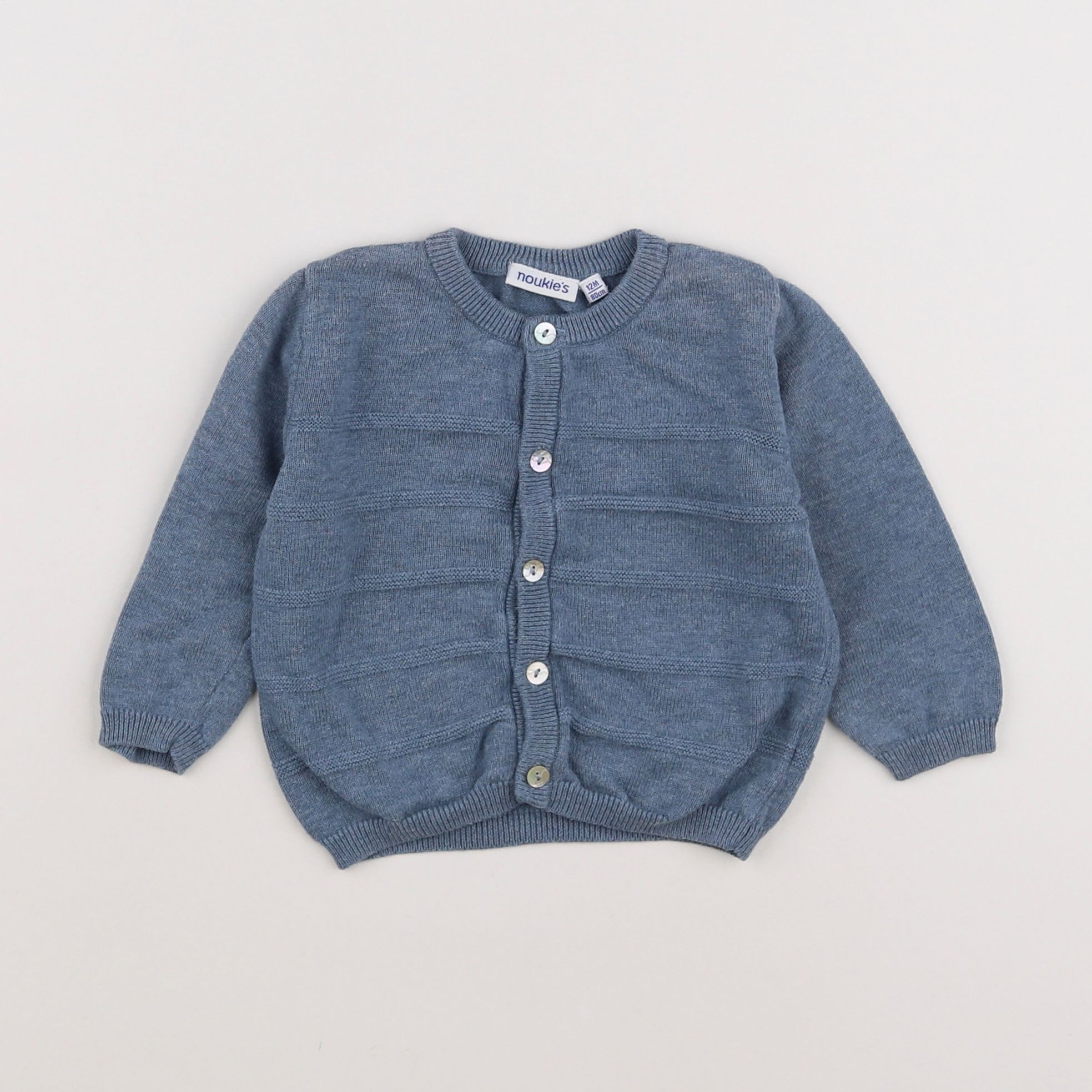 Noukie's - gilet bleu - 12 mois