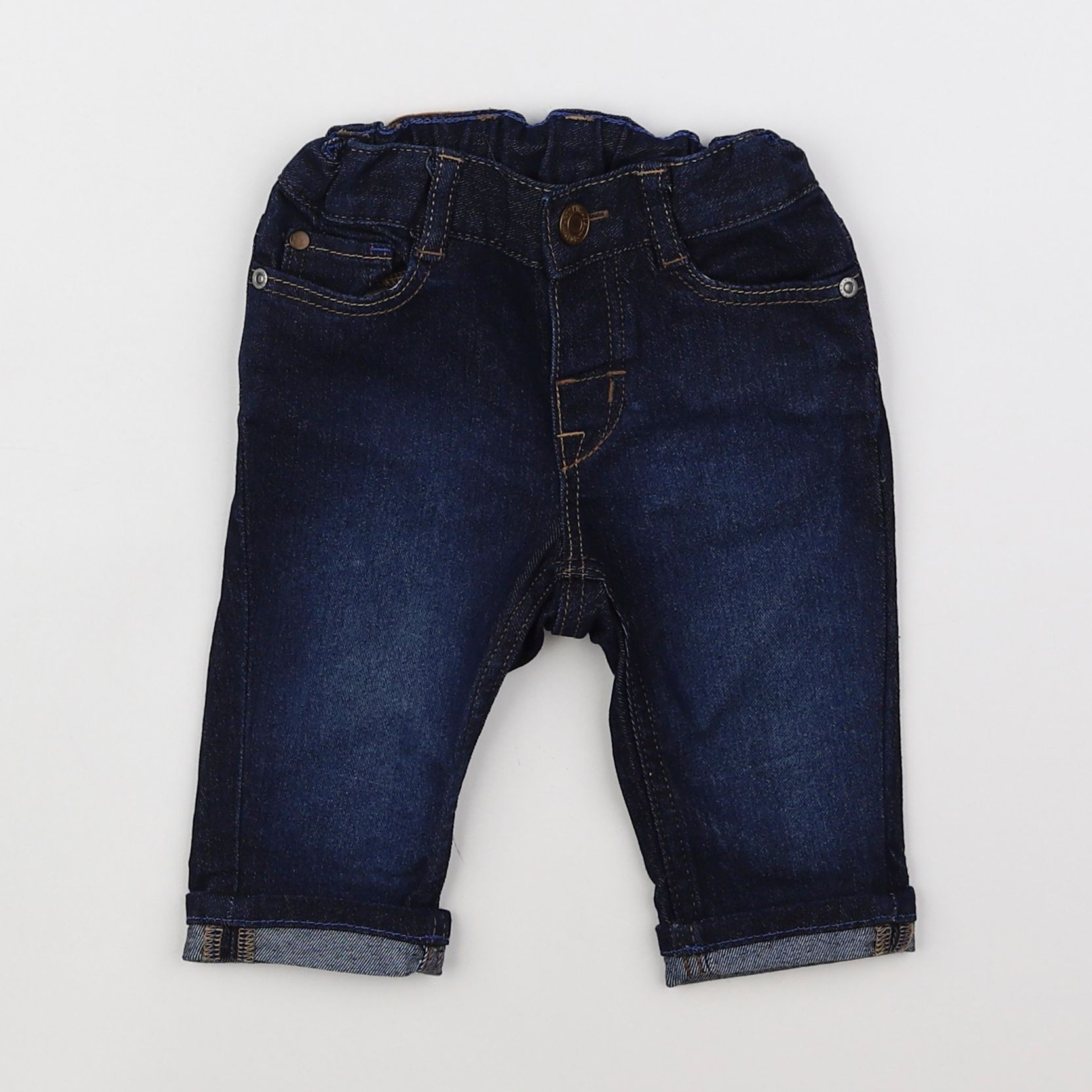 H&M - jean bleu - 3/6 mois