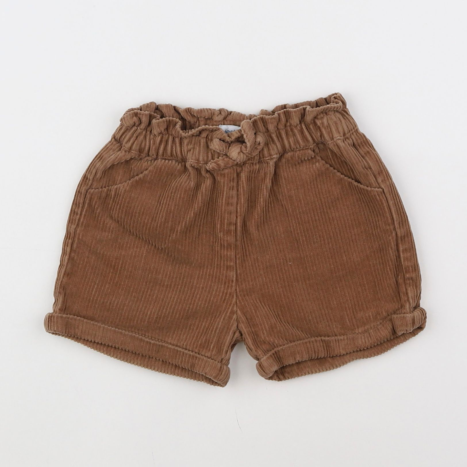 Vertbaudet - short marron - 18 mois