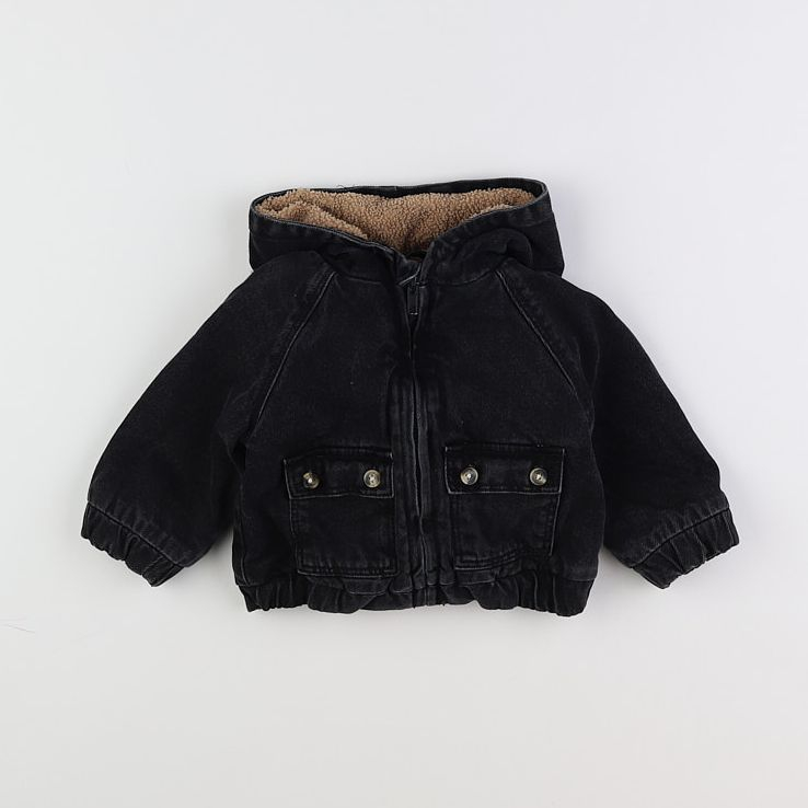 Vertbaudet - veste noir, marron - 9 mois