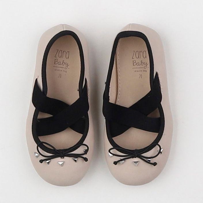 Zara - ballerines rose, noir - pointure 20