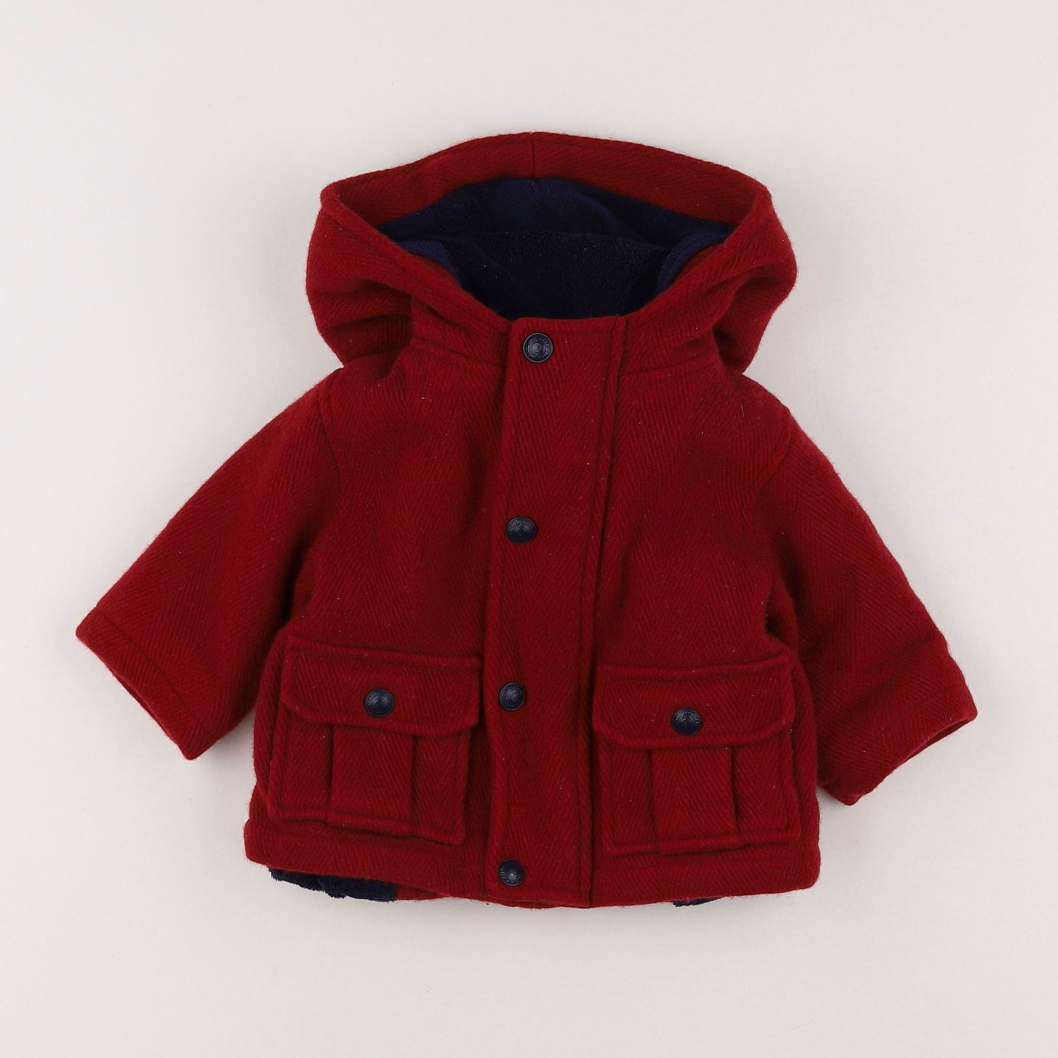 Jacadi - manteau rouge - 6 mois