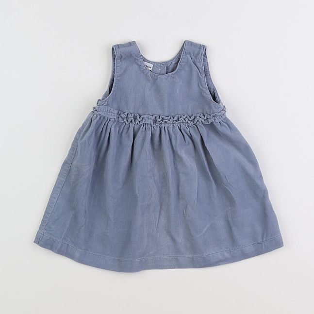 Buissonnière - robe bleu - 3/6 mois