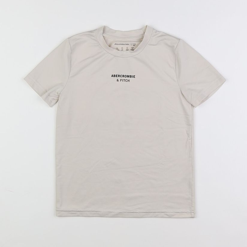 Abercrombie - tee-shirt beige - 7/8 ans