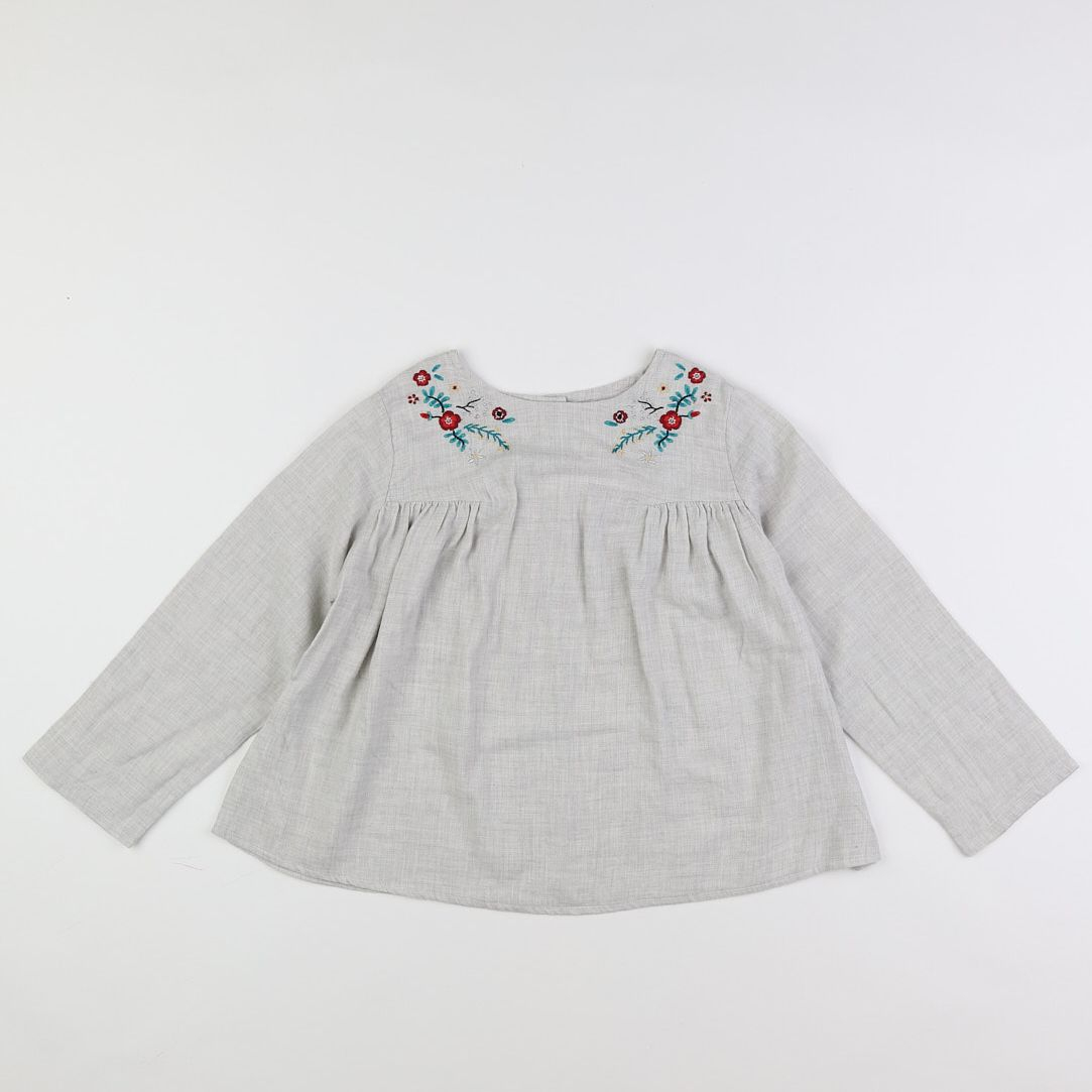 Bonton - blouse gris - 8 ans