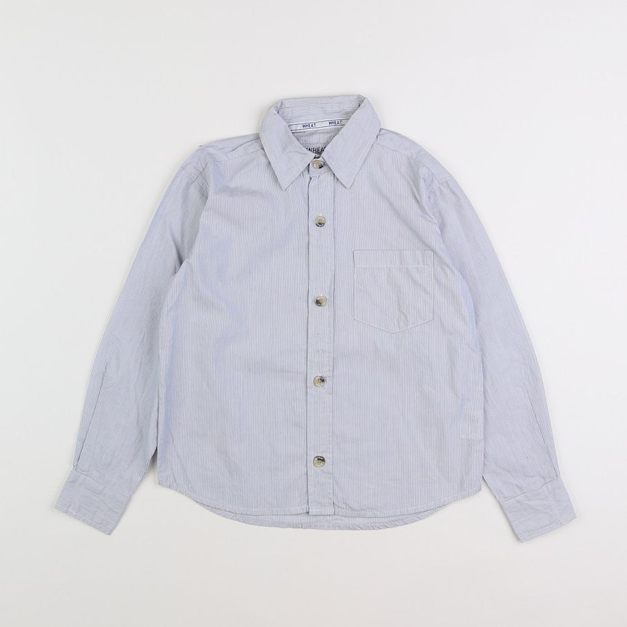 Wheat - chemise blanc, bleu - 6 ans