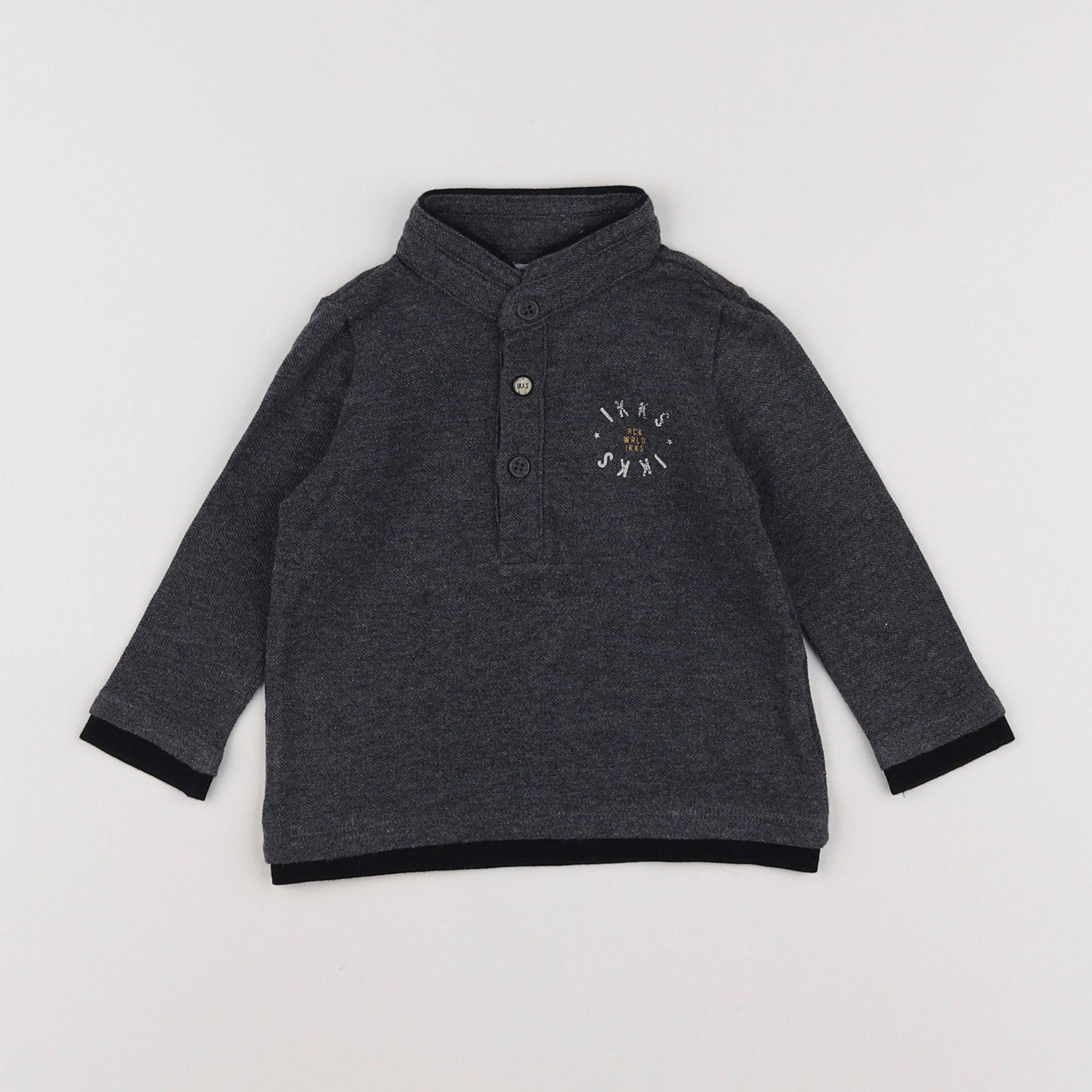 IKKS - polo gris - 6 mois