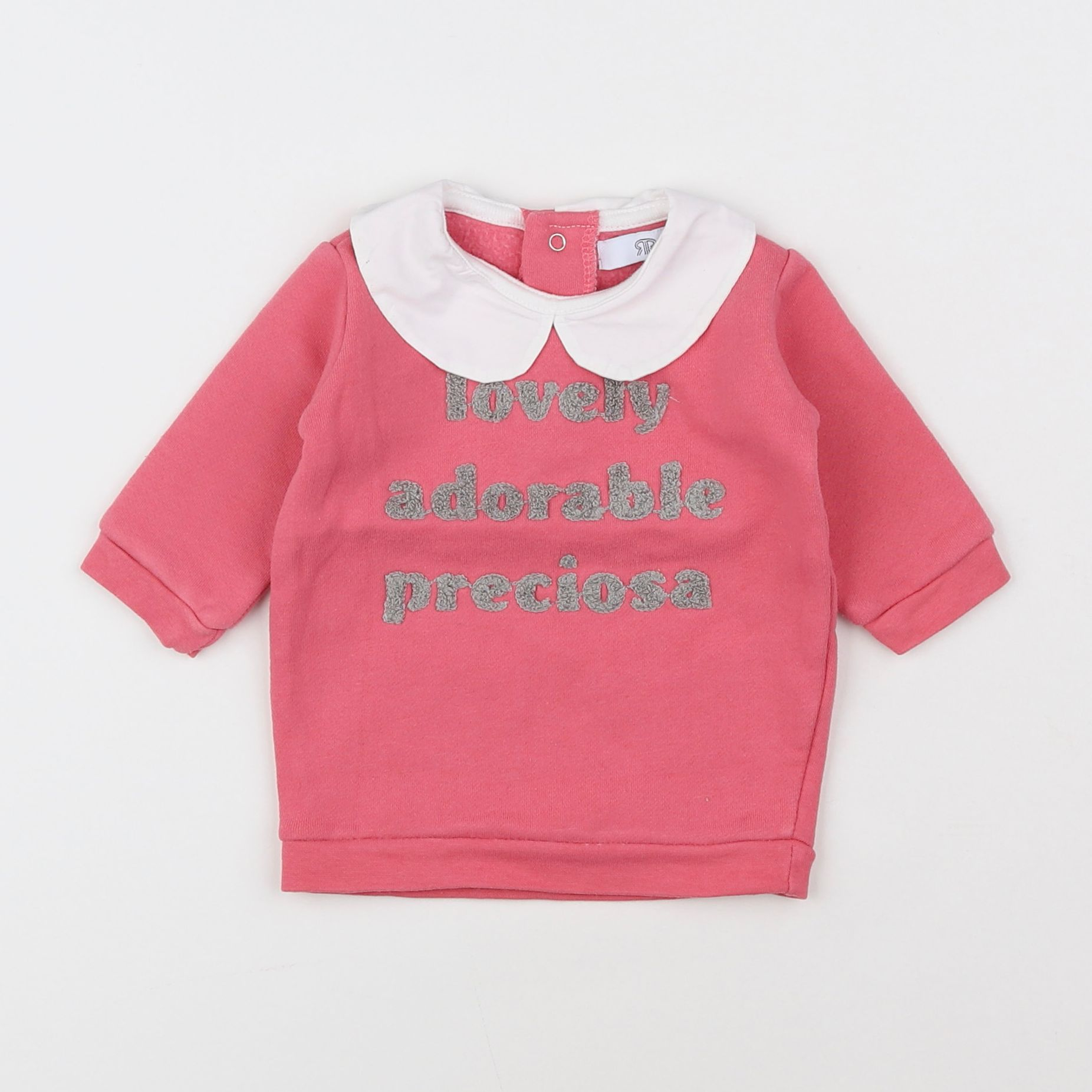 La Redoute - sweat rose - 3 mois