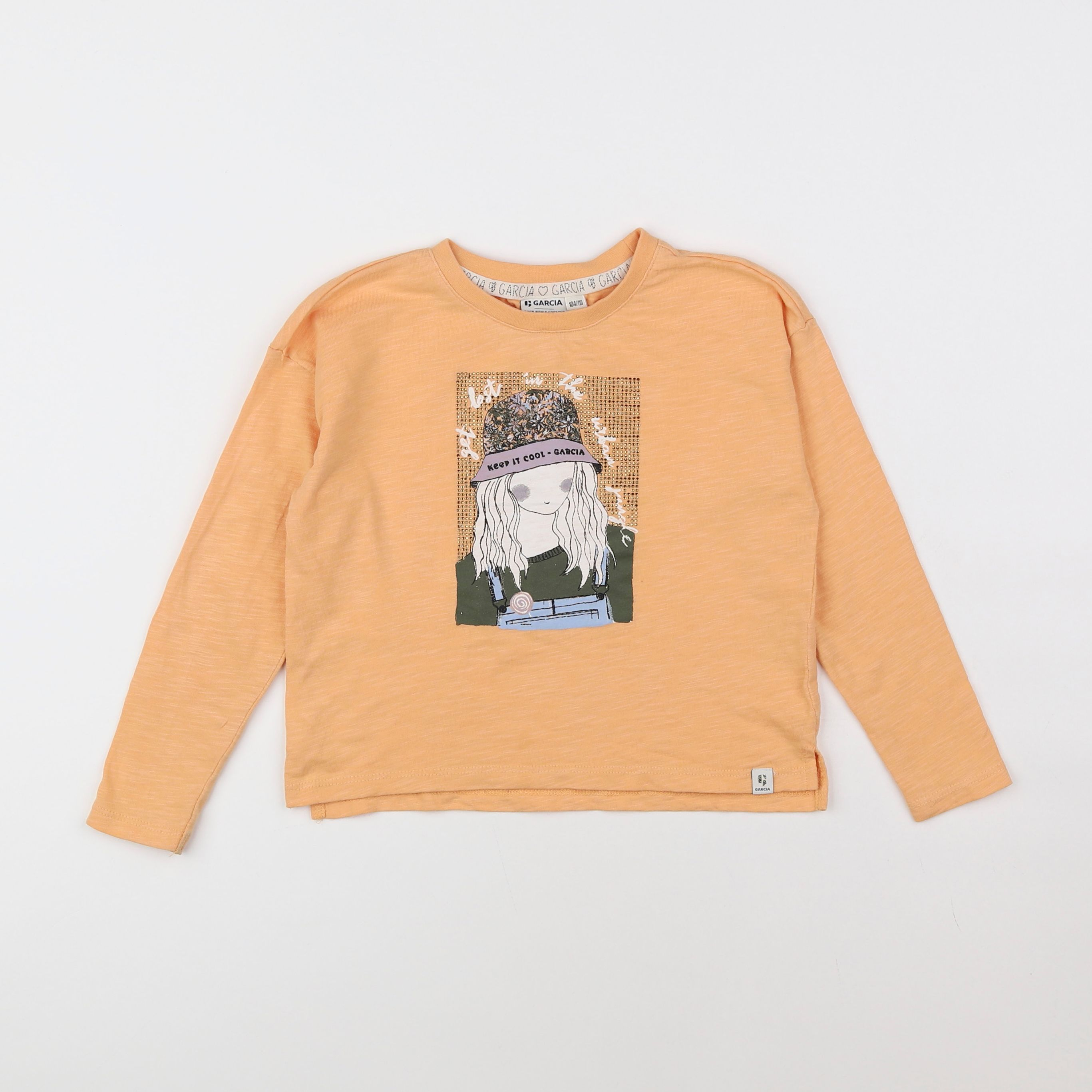 Garcia - tee-shirt orange - 4/5 ans