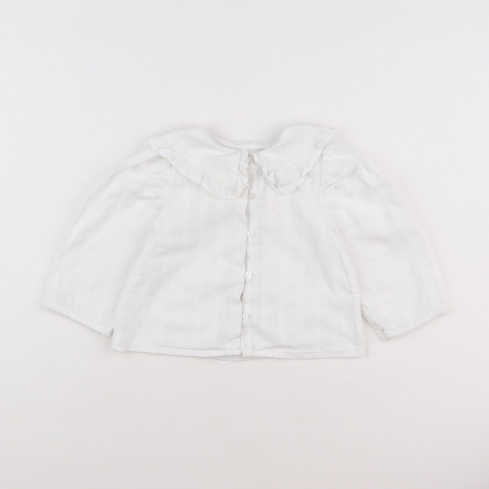 Zara - blouse blanc - 9/12 mois