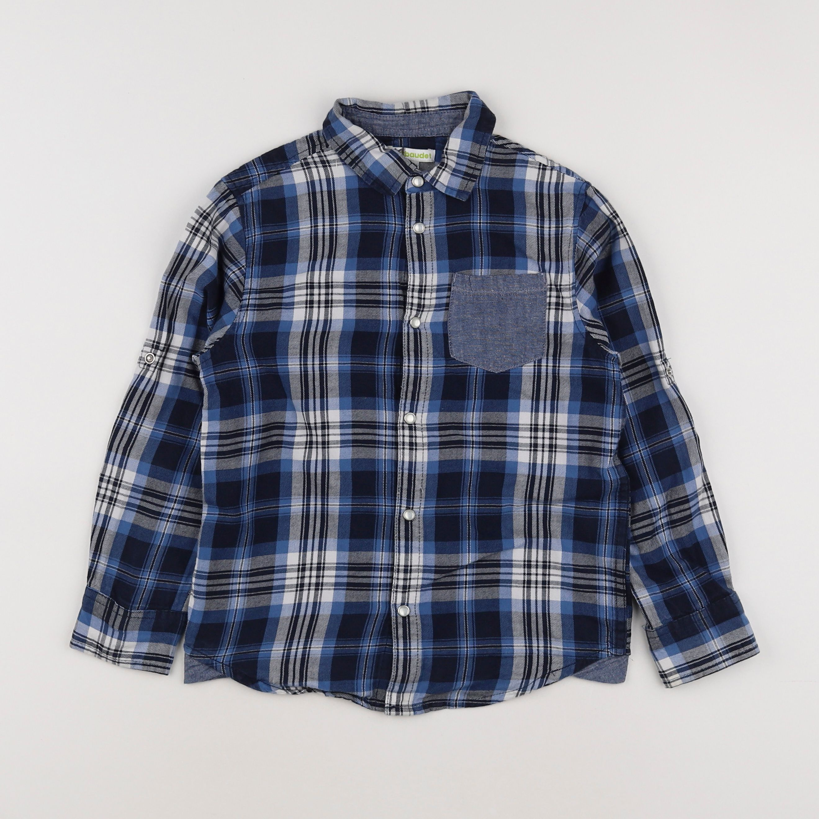 Vertbaudet - chemise bleu - 8 ans