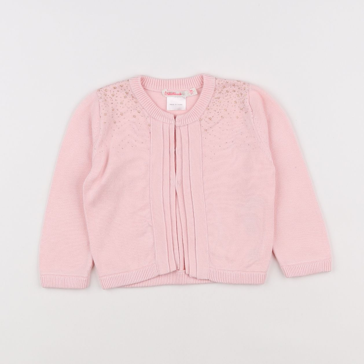 Billie Blush - gilet rose - 9 mois