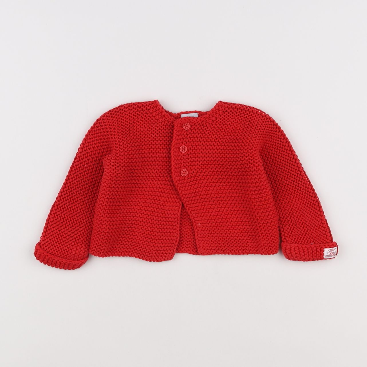 Petit Bateau - gilet rouge - 6 mois