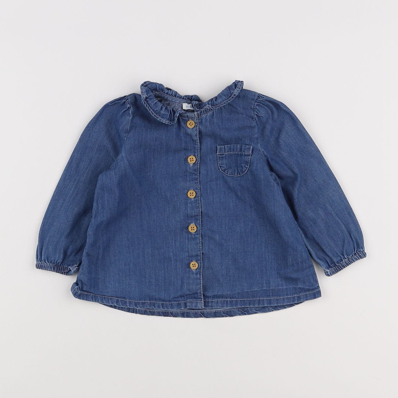 Boutchou - blouse bleu - 6 mois