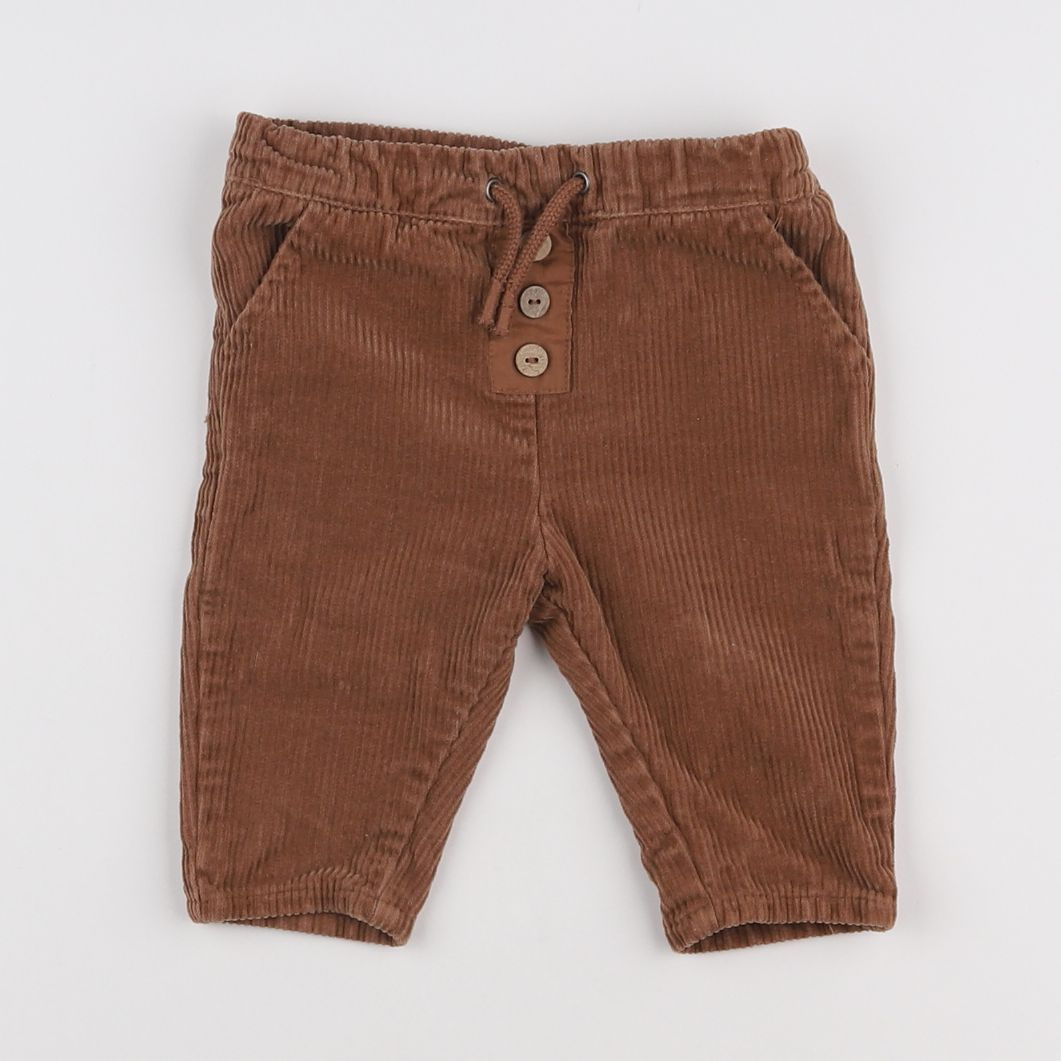 Vertbaudet - pantalon marron - 3 mois