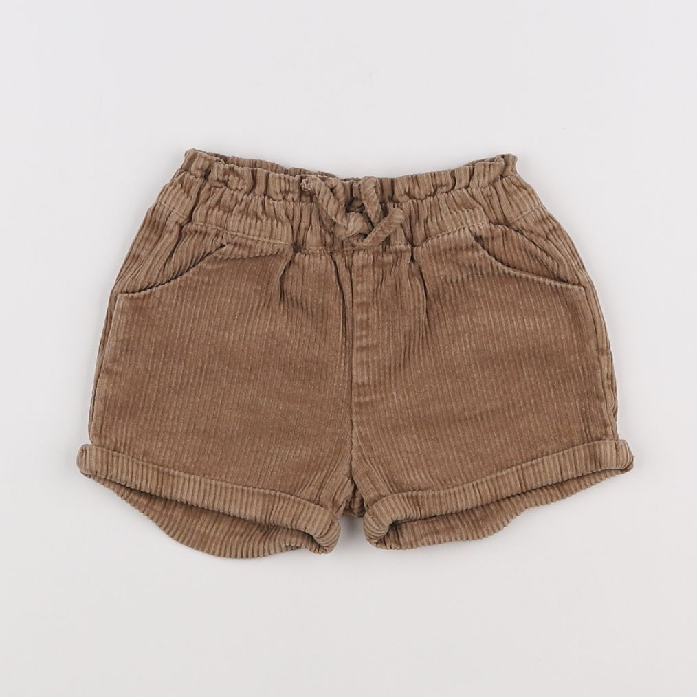 Vertbaudet - short marron - 9 mois